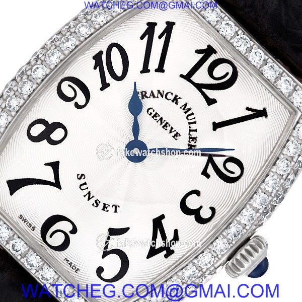 Franck Muller 194 Sun/Moon Quartz Female 18k White Gold 3