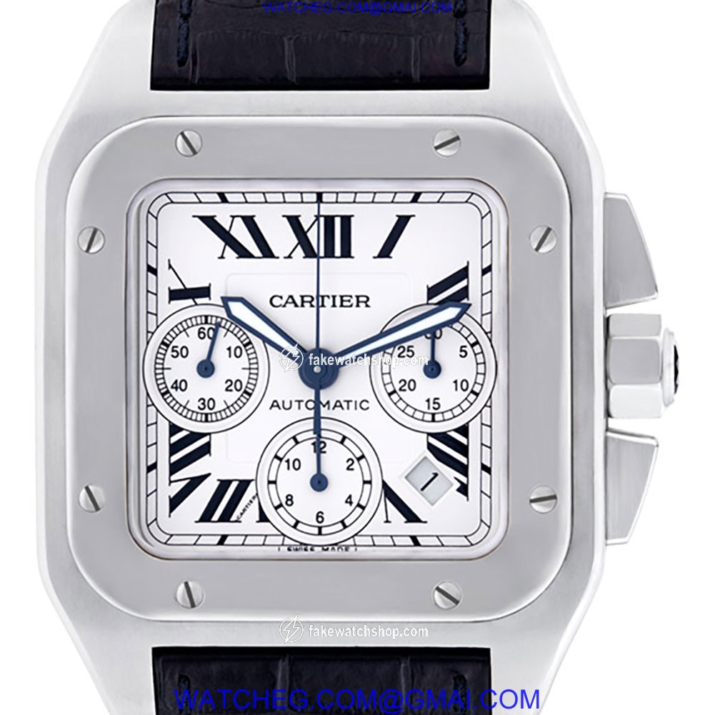 Cartier W20090X8 Santos 100 Automatic Male Stainless Steel 3