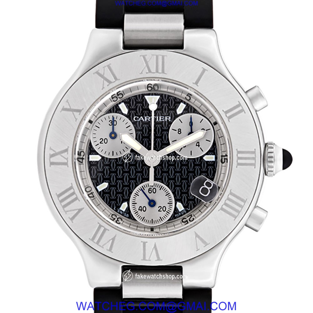 Cartier w510125u2 Chronoscaph 21 Quartz Unisex Stainless Steel 3