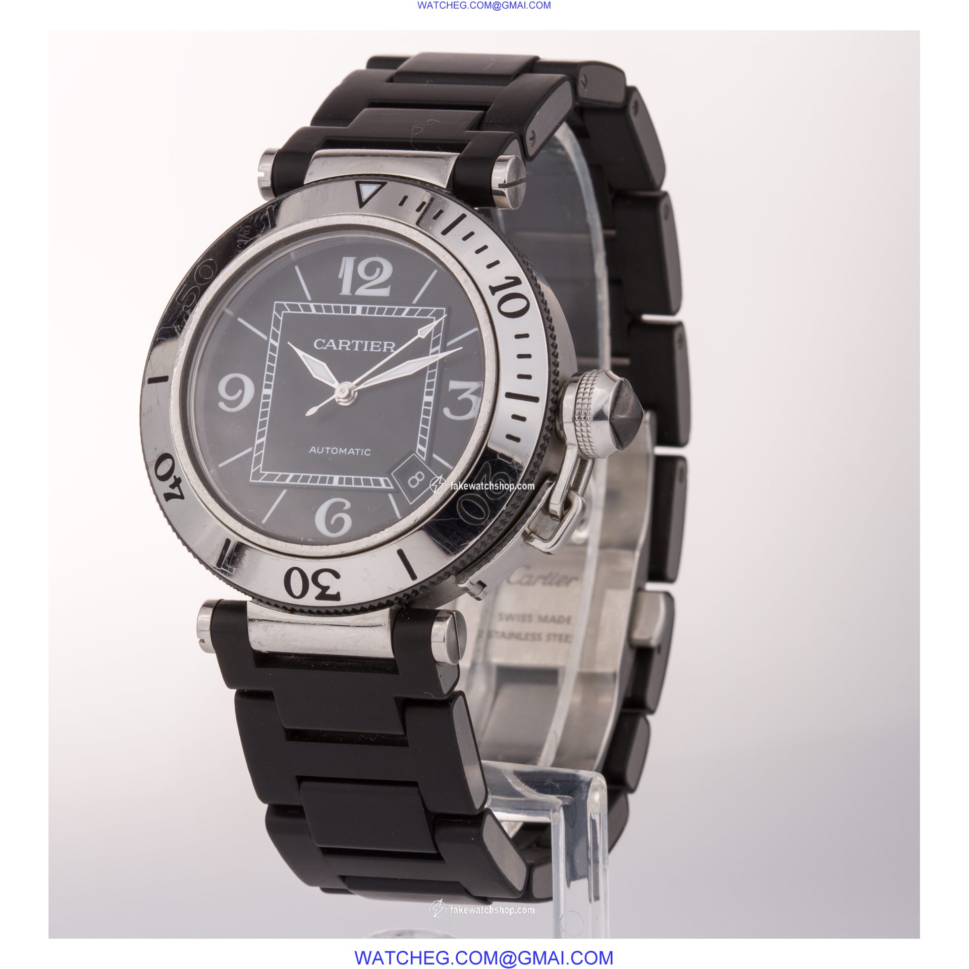 Cartier W31077U2 Pasha Seatimer Automatic Unisex Stainless Steel 3