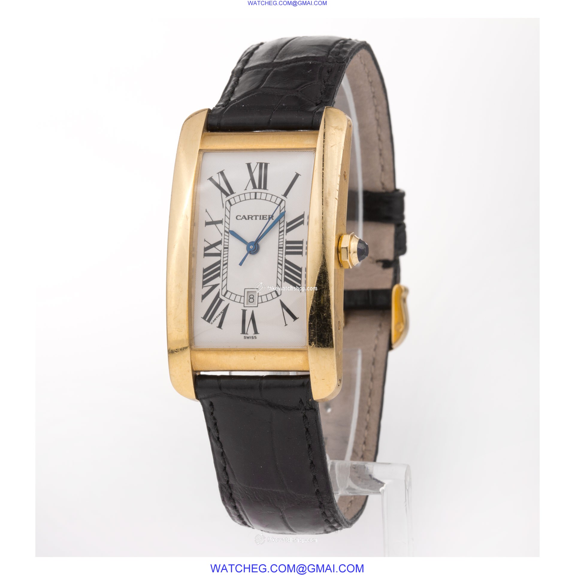 Cartier 1740 Tank Americaine Automatic Unisex 18k yellow gold 3