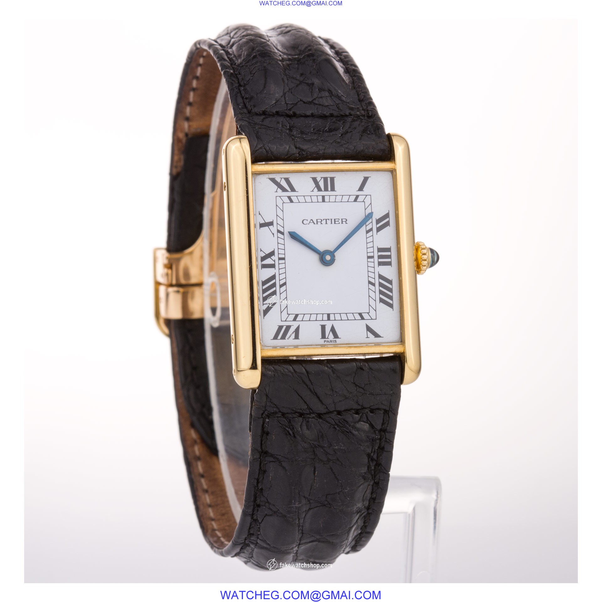 Cartier W5000256 Tank Francaise Automatic Unisex 18k yellow gold 3
