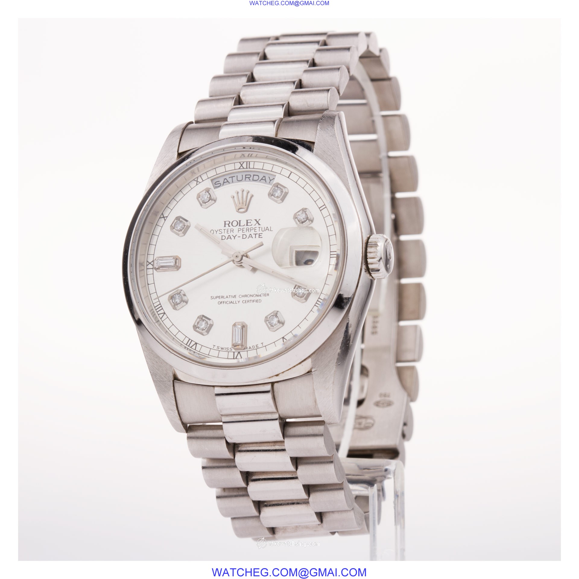 Rolex 18239 Day-Date Automatic Male 18k White Gold 3