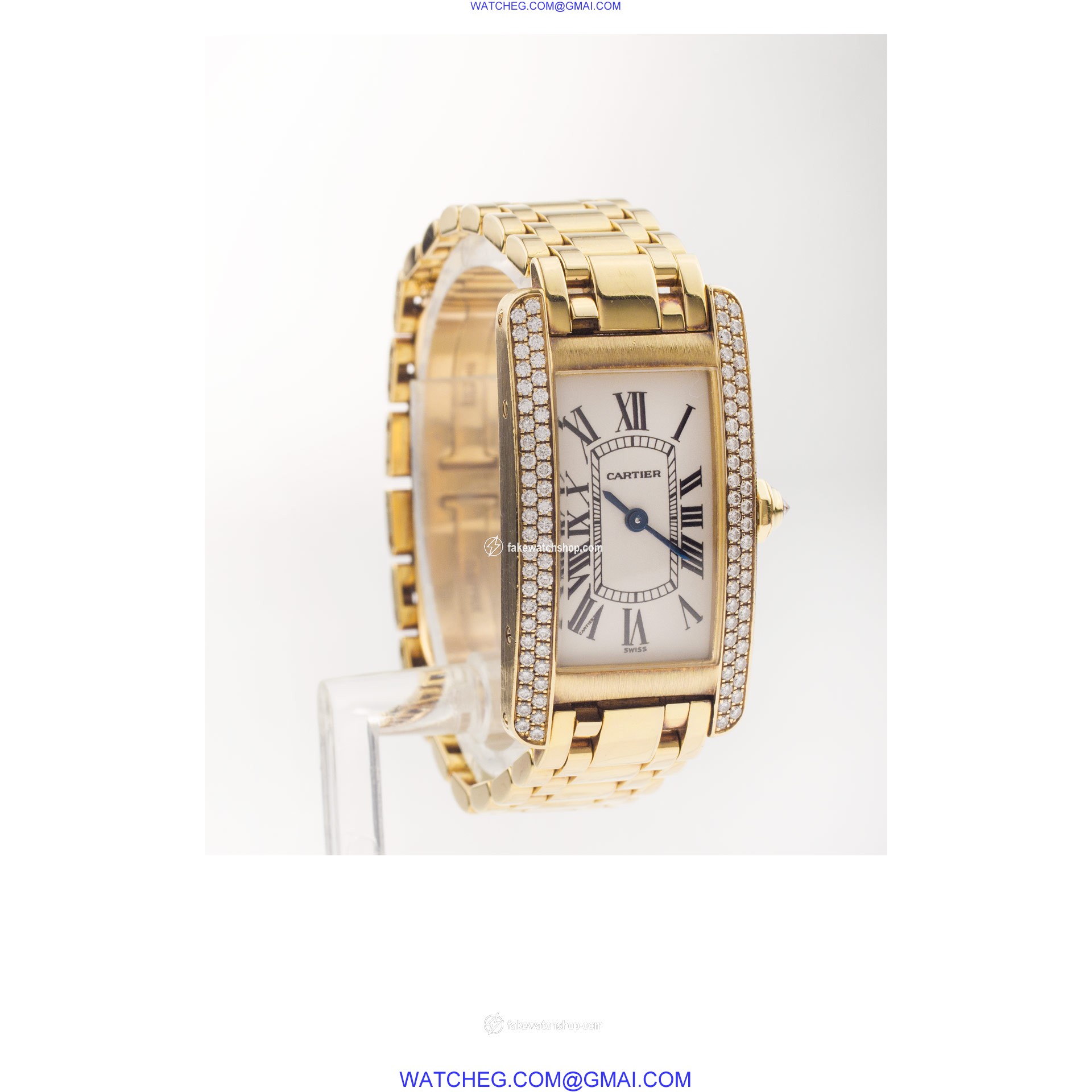 Cartier WB7071K2 Tank American Quartz Female 18k yellow gold 3
