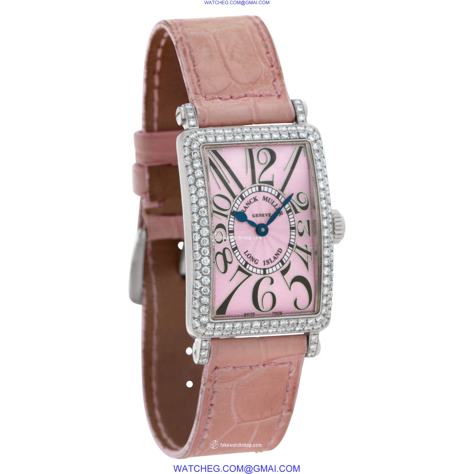 Franck Muller 902 QZ D Long Island Quartz Female 18k White Gold 3