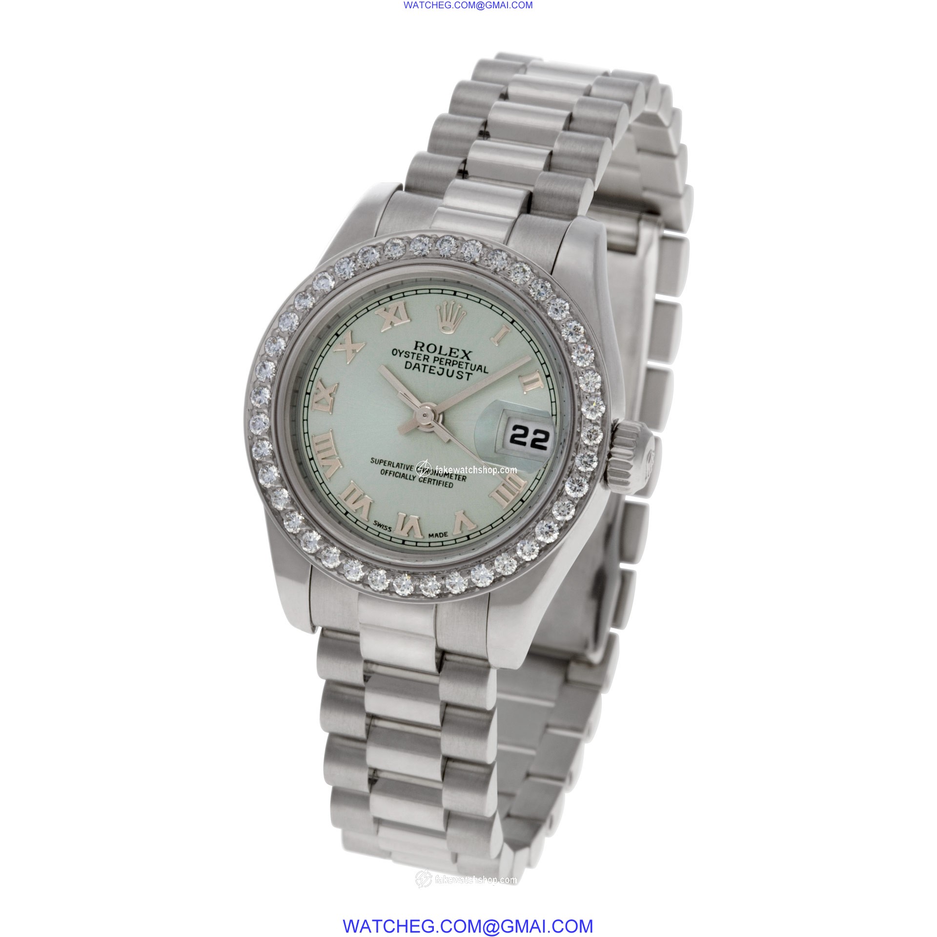 Rolex 179166 Datejust Automatic Female Platinum 3