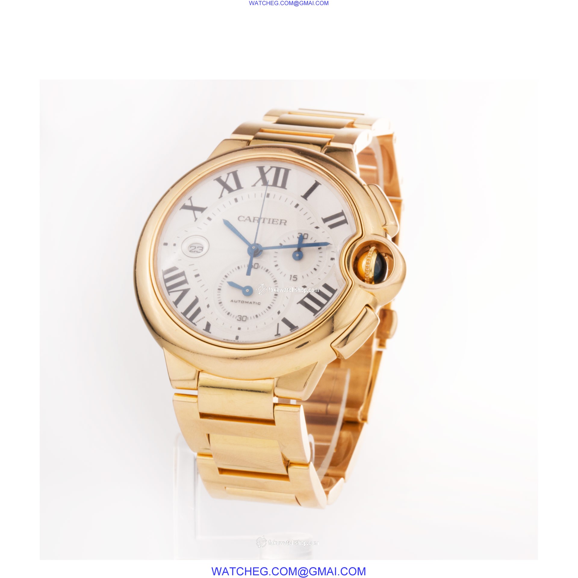 Cartier W6920010 Ballon Bleu Automatic Male 18k Pink Gold 3