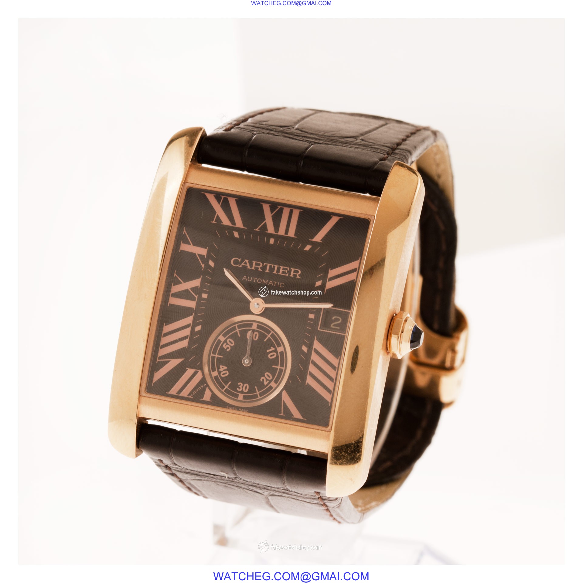 Cartier W5330002 Tank MC Automatic Male 18k Pink Gold 3