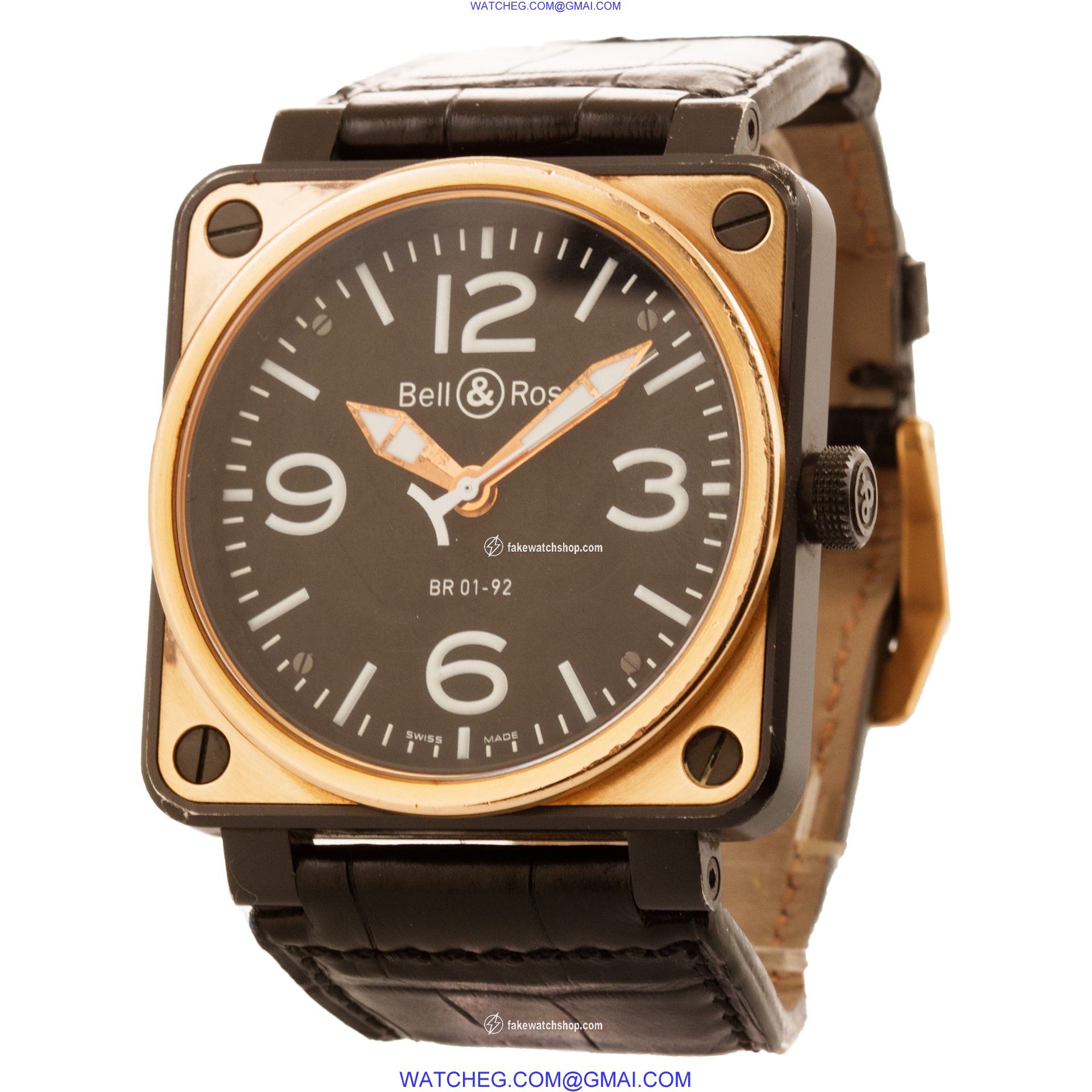 Bell & Ross BR01-92 Aviation Automatic Male 18K Rose gold & Carbon 3