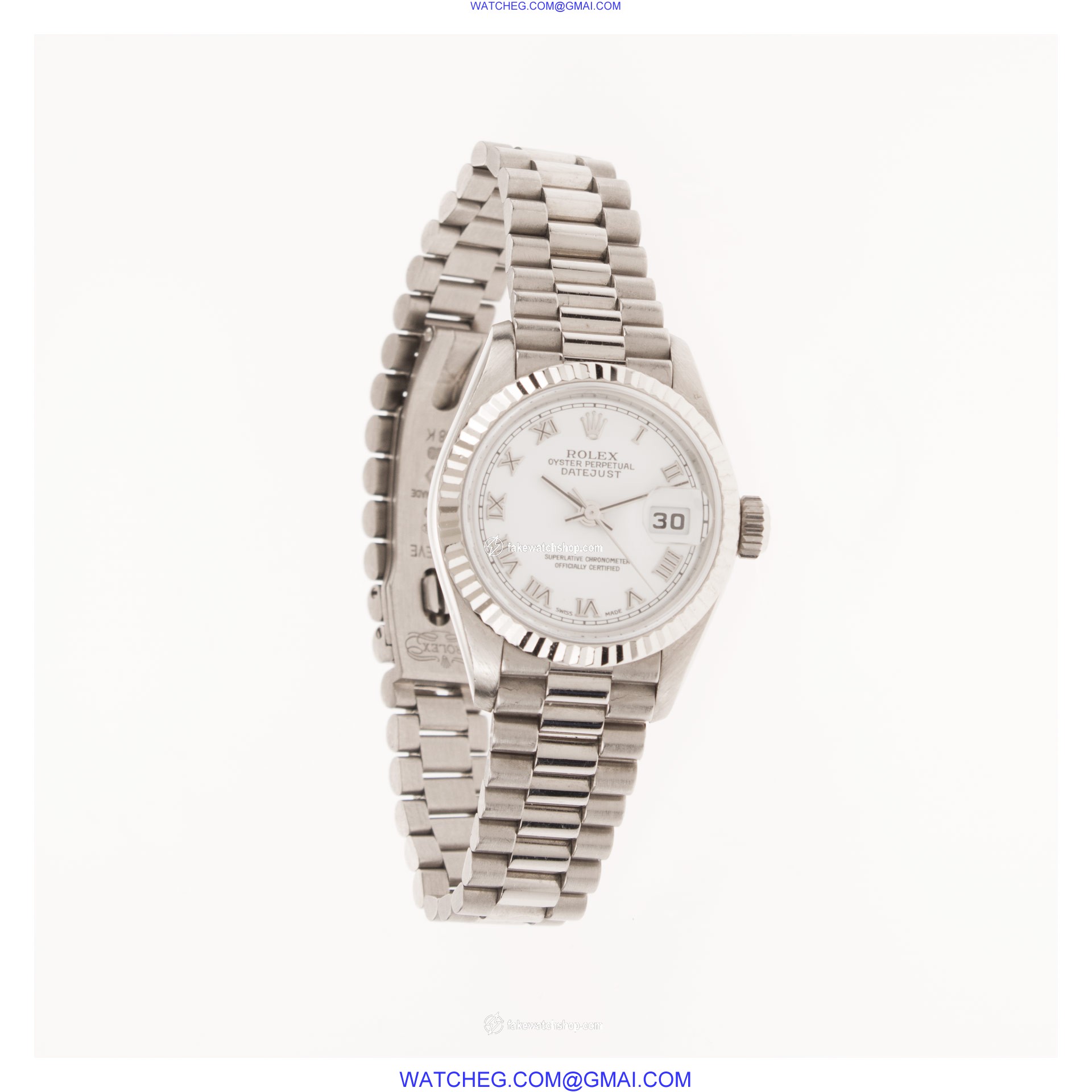 Rolex R791799 Datejust Automatic Female 18k White Gold 3