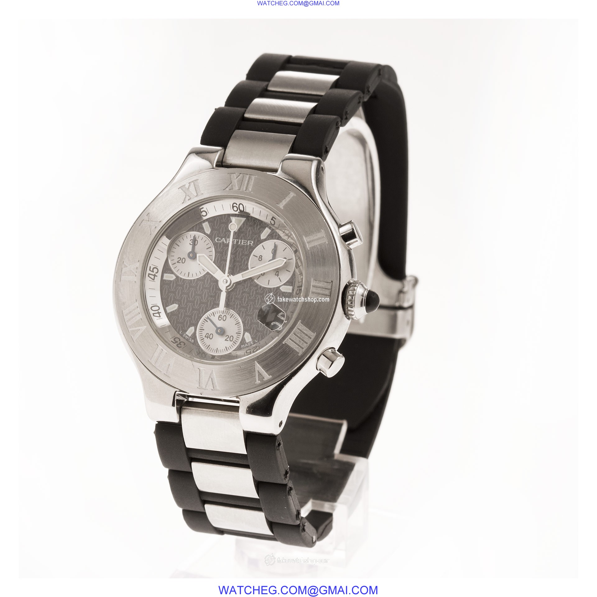 Cartier w510125u2 Chronoscaph 21 Quartz Unisex Stainless Steel 3