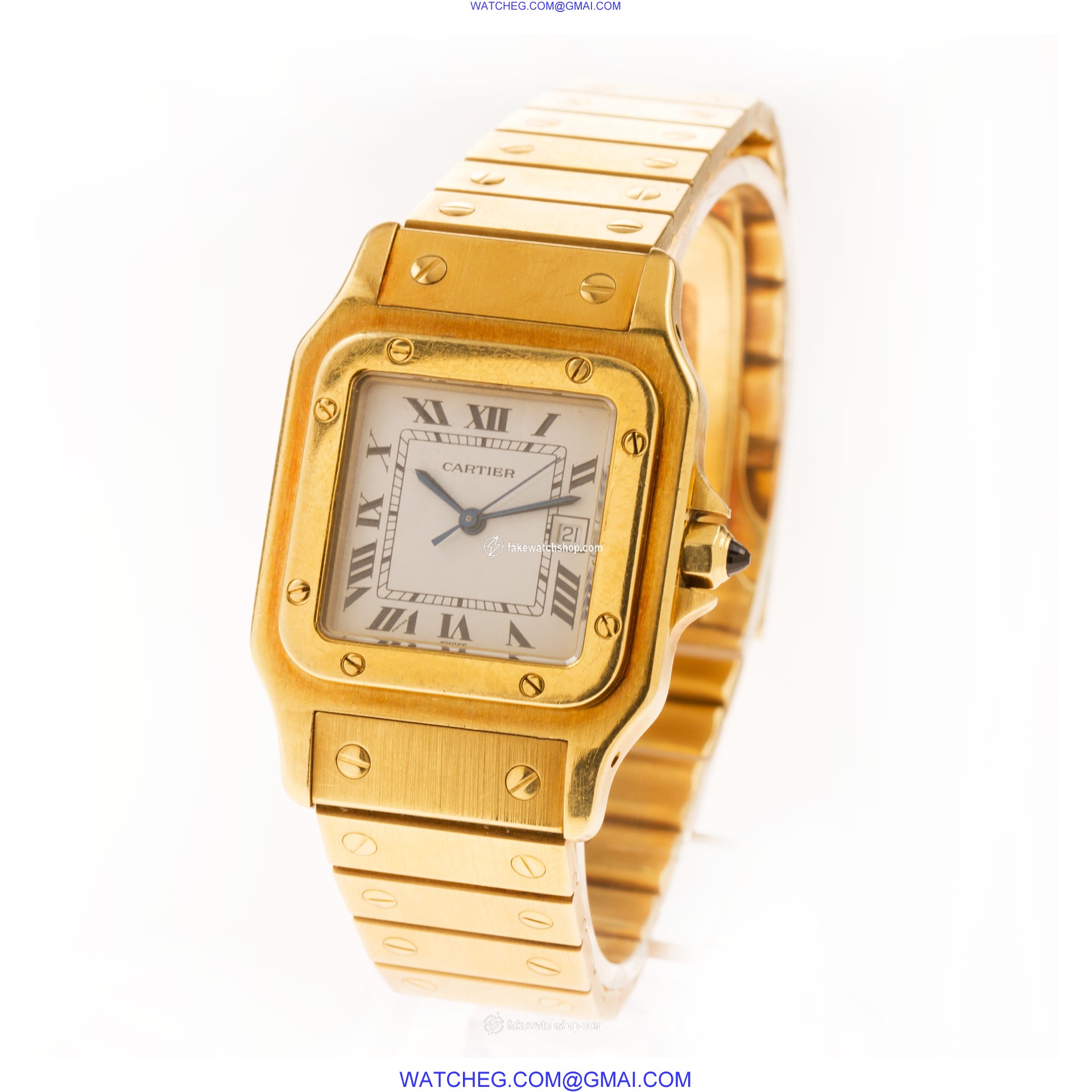Cartier 99696 Santos Automatic Unisex 18k yellow gold 3
