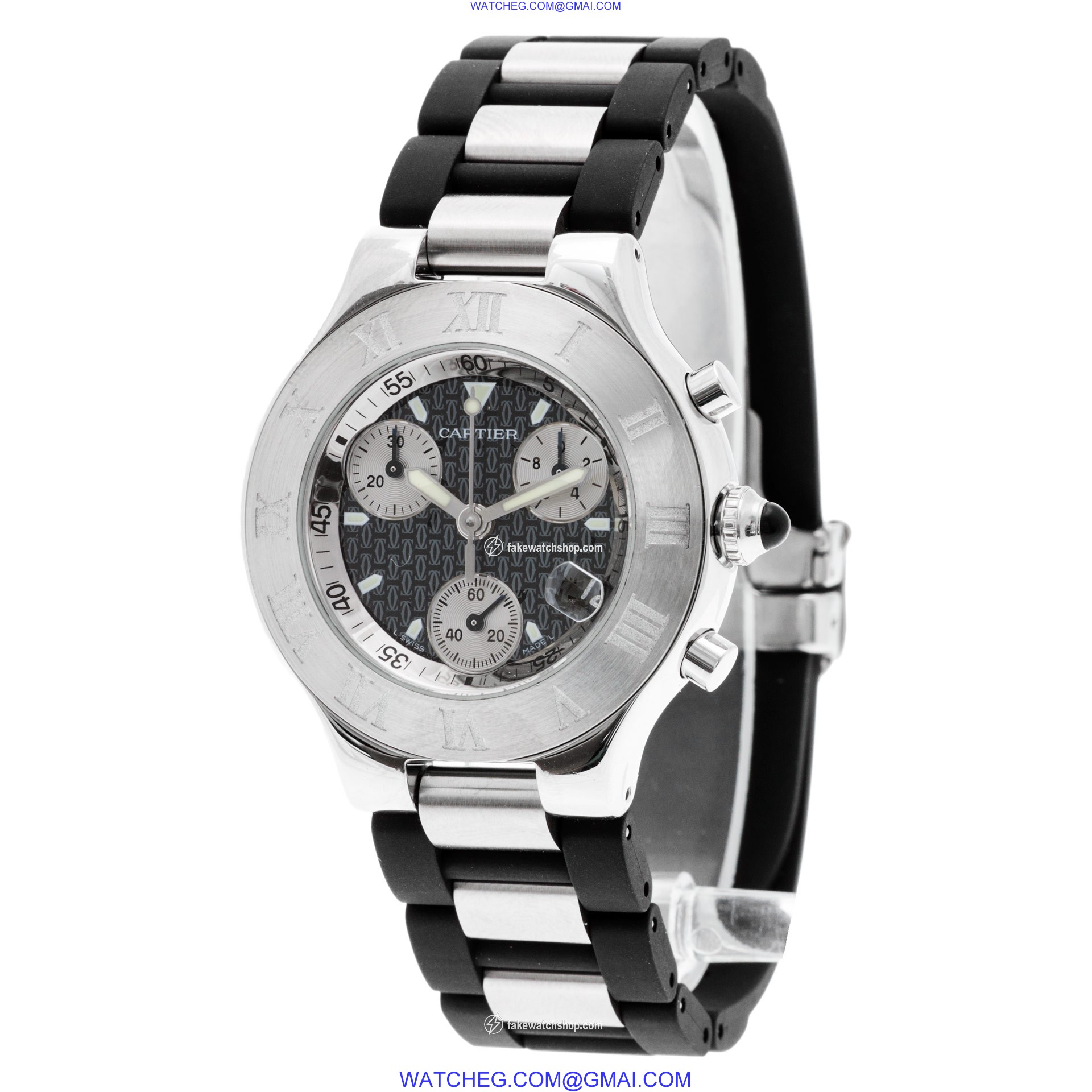 Cartier w510125u2 Chronograph Quartz Unisex Stainless Steel 3