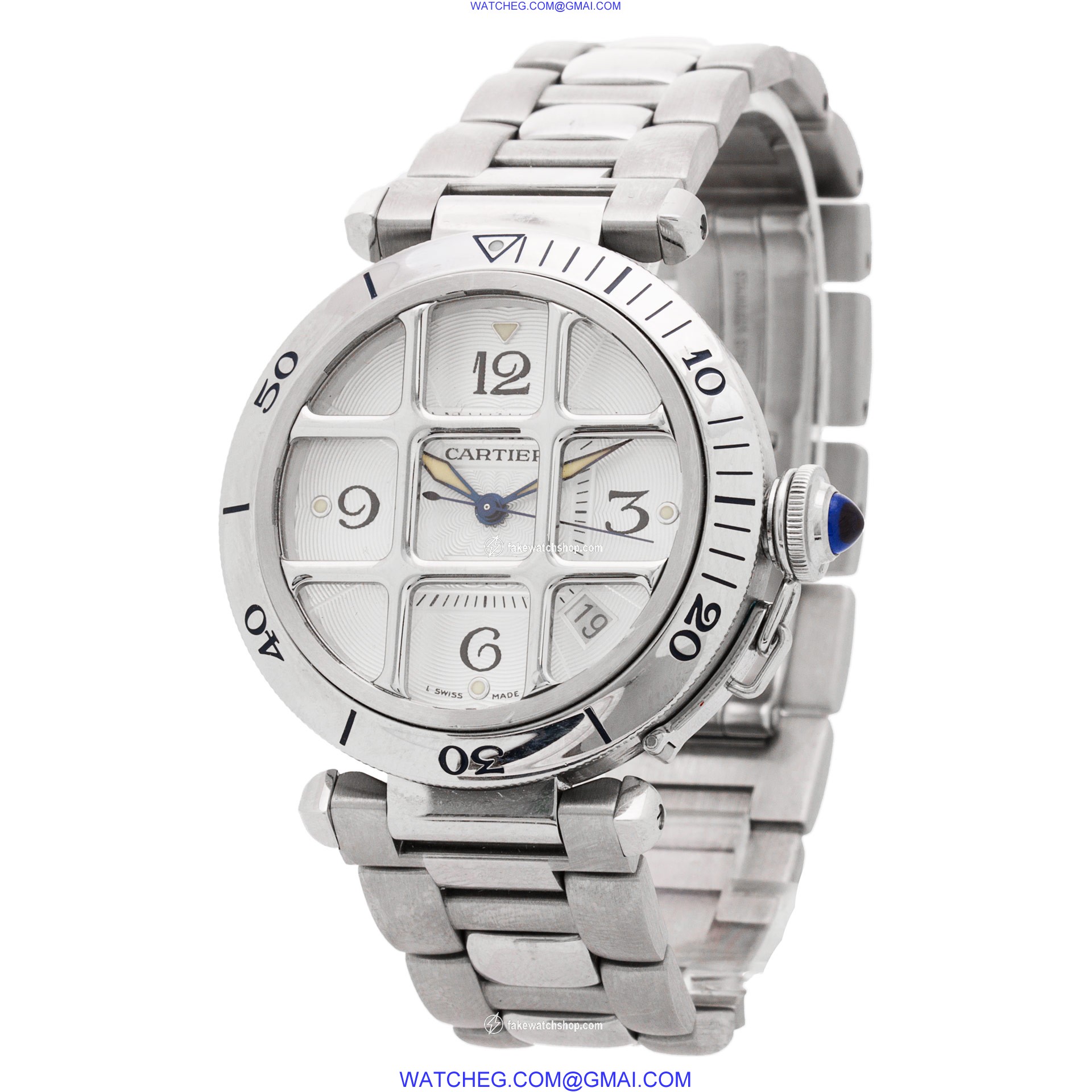 Cartier W31040H3 Pasha Automatic Unisex Stainless Steel 3