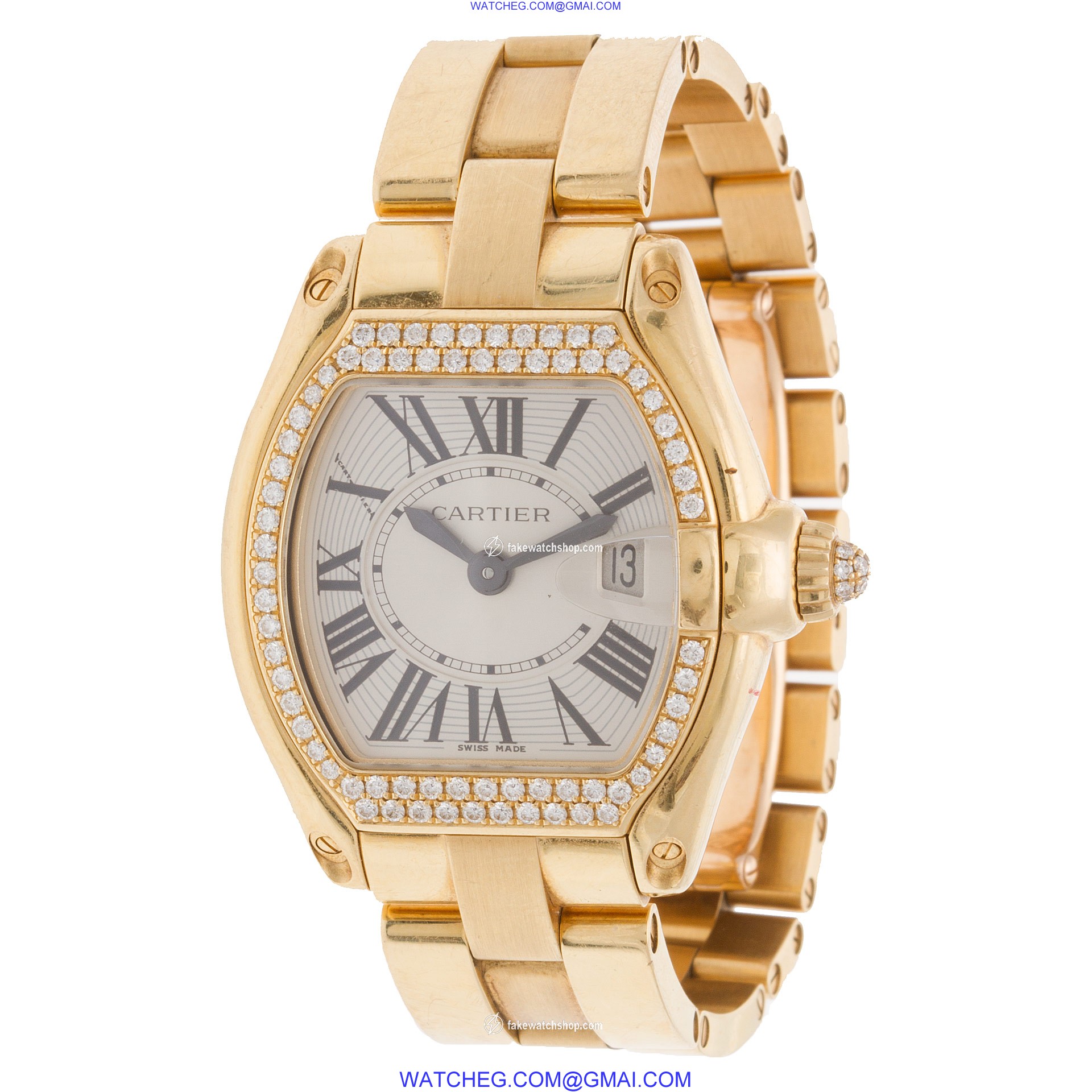 Cartier WE5001X1 Roadster Quartz Female 18k yellow gold 3