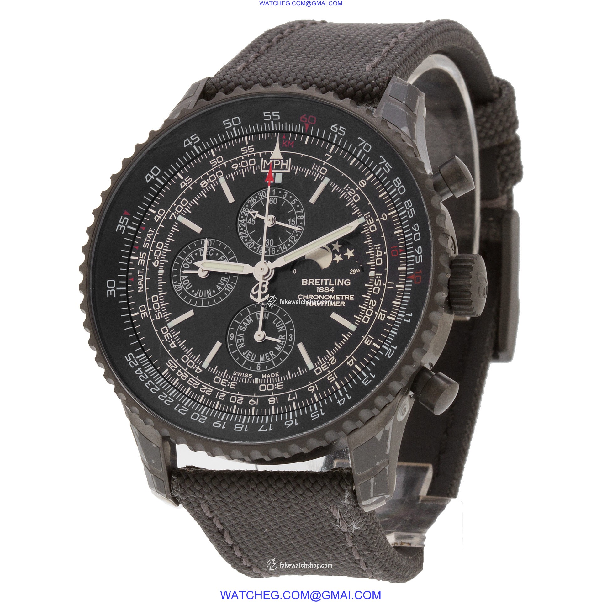 Breitling m19380 Navitimer Automatic Male Black PVD 3