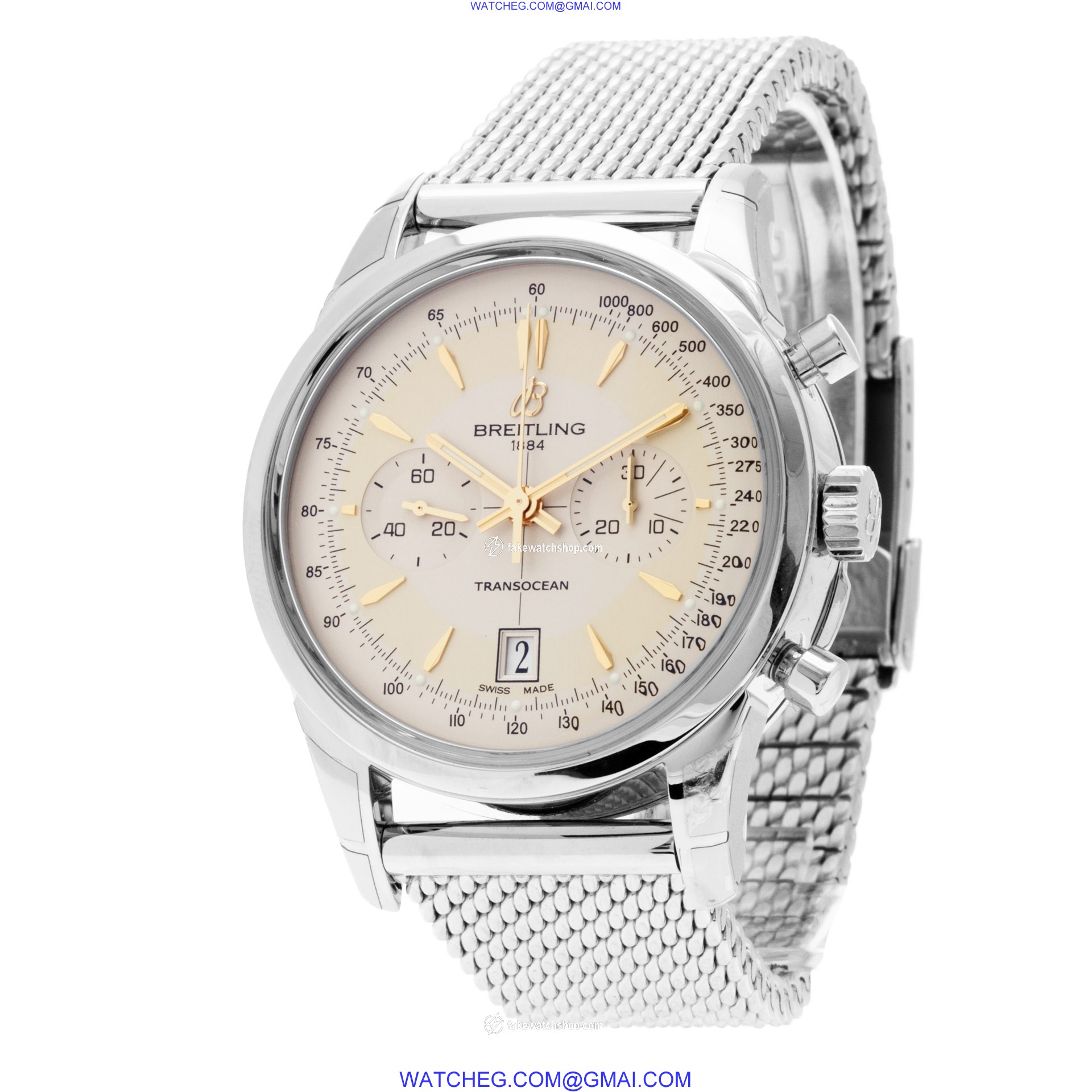 Breitling AB015412/G784-154A Transocean Chronograph Automatic Male Stainless Steel 3