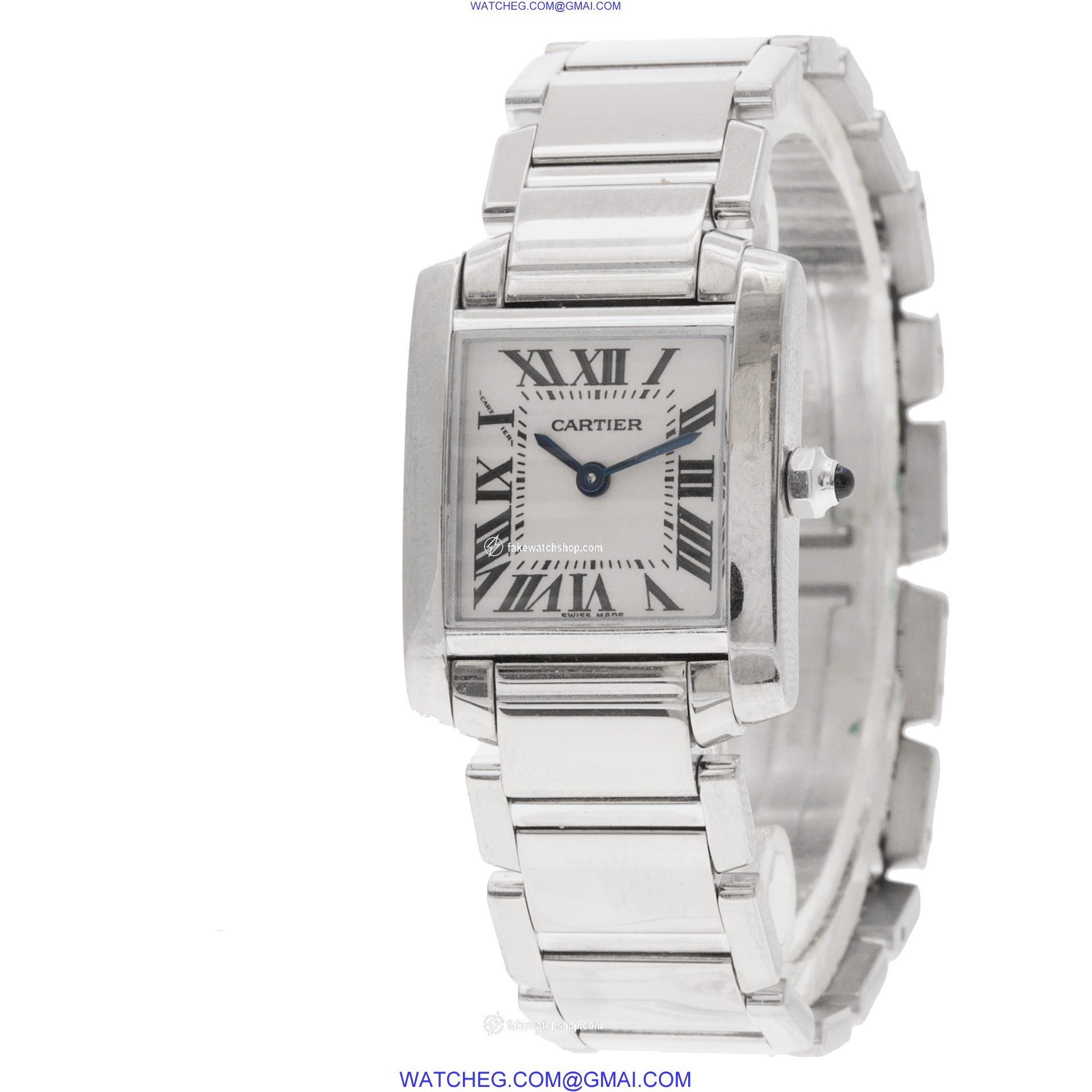 Cartier w5001253 Tank Francaise Quartz Female 18k White Gold 3