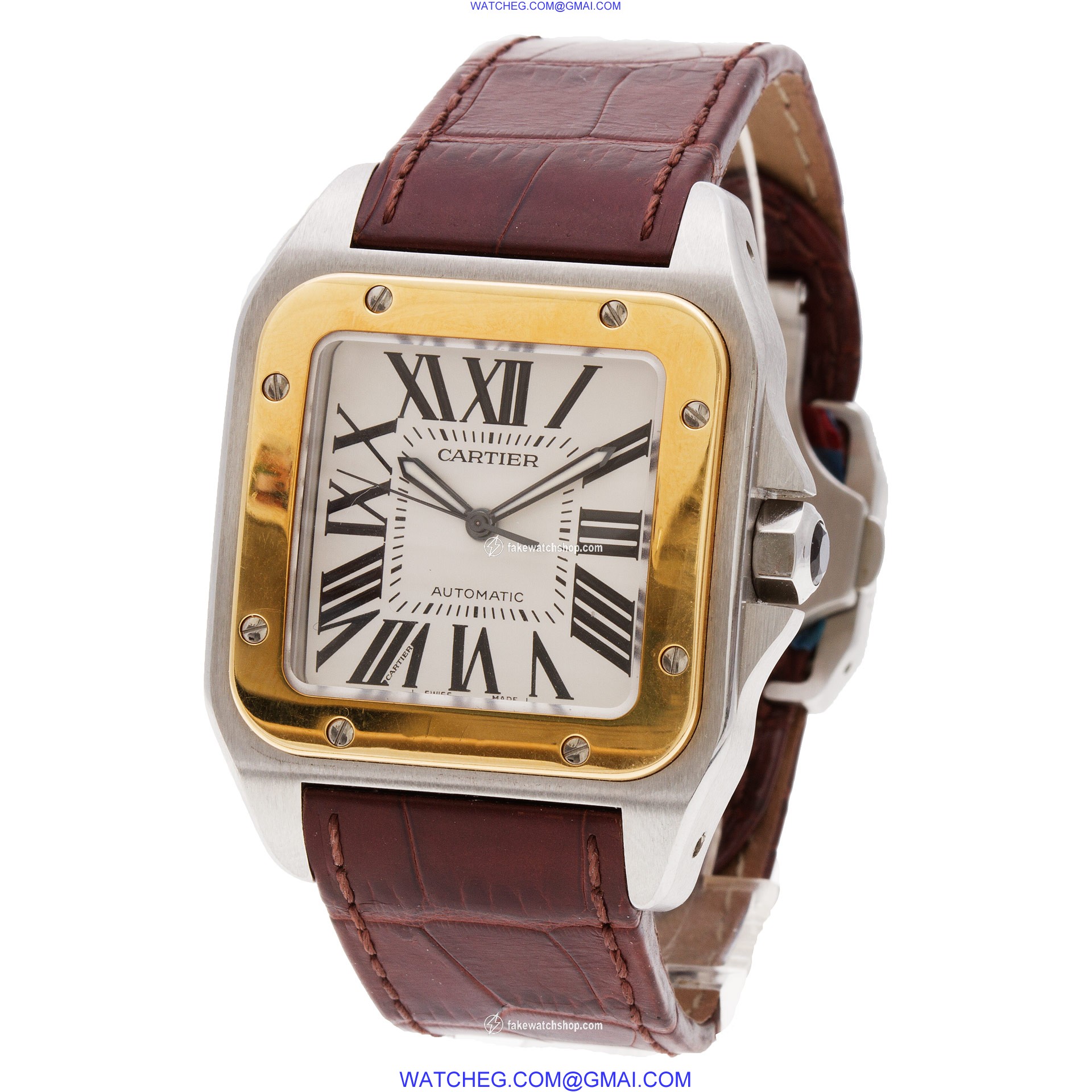 Cartier W20072X7 Santos 100 Automatic Male Stainless Steel 3