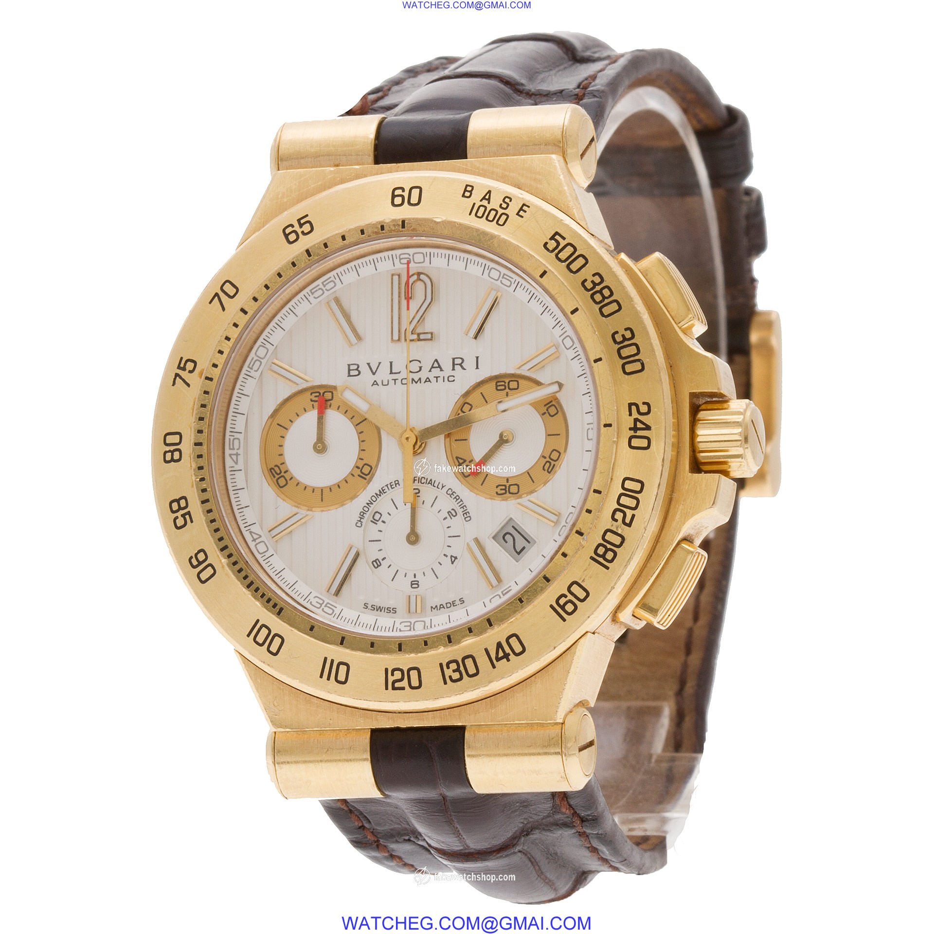 Bvlgari DP42GCH Diagono Professional Automatic Male 18k yellow gold 3