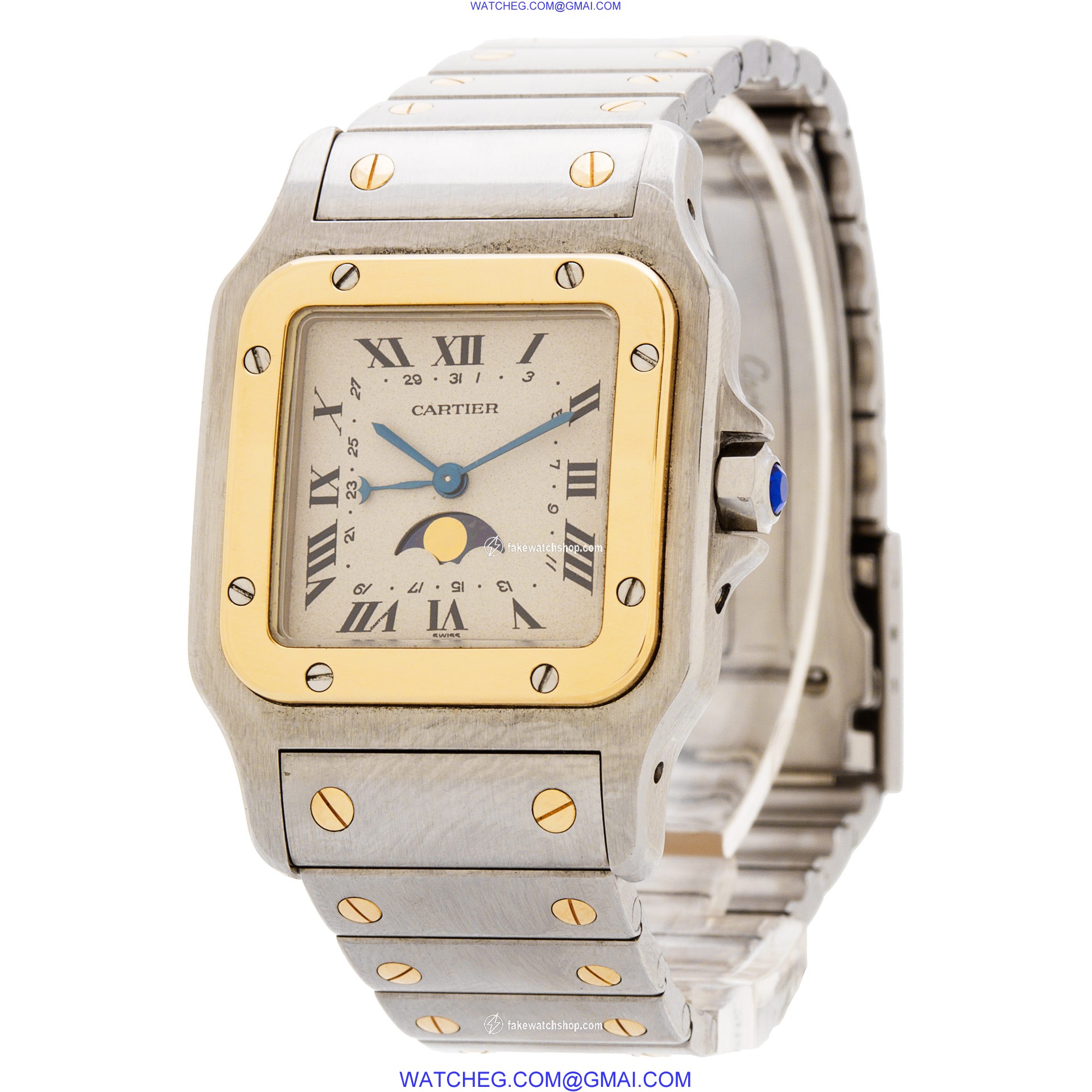 Cartier 119901 Santos Quartz Male Stainless Steel 3