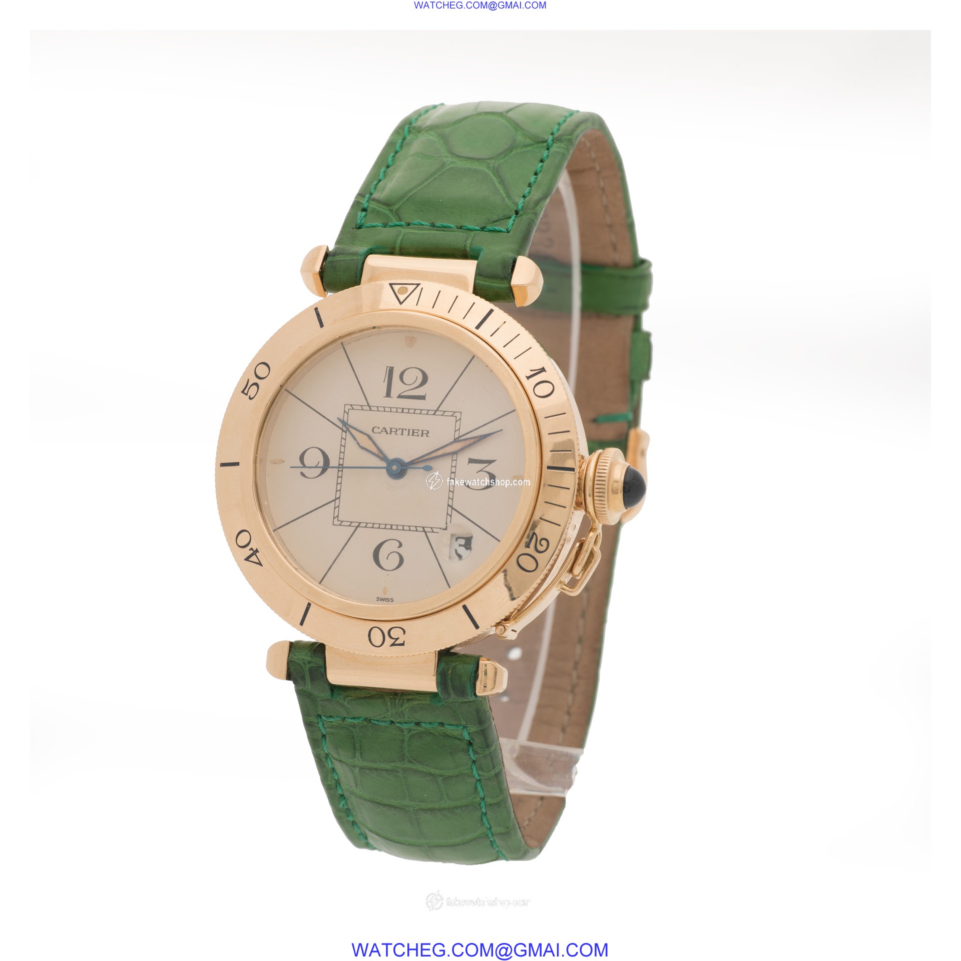 Cartier 1020 1 Pasha 38mm Automatic Female 18k yellow gold 3