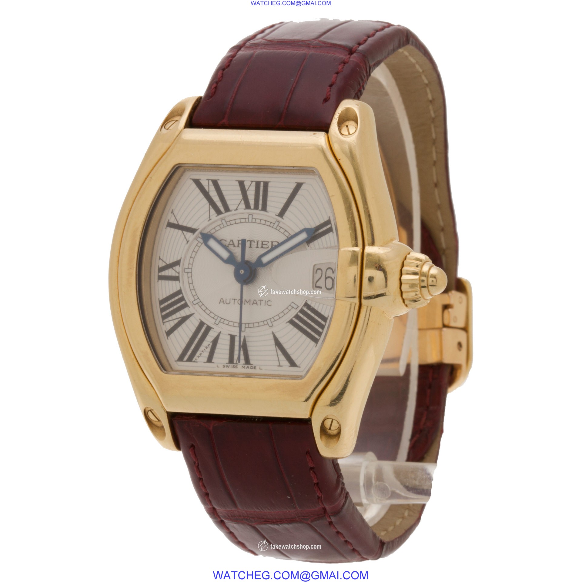 Cartier W62005V2 Roadster Automatic Unisex 18k yellow gold 3