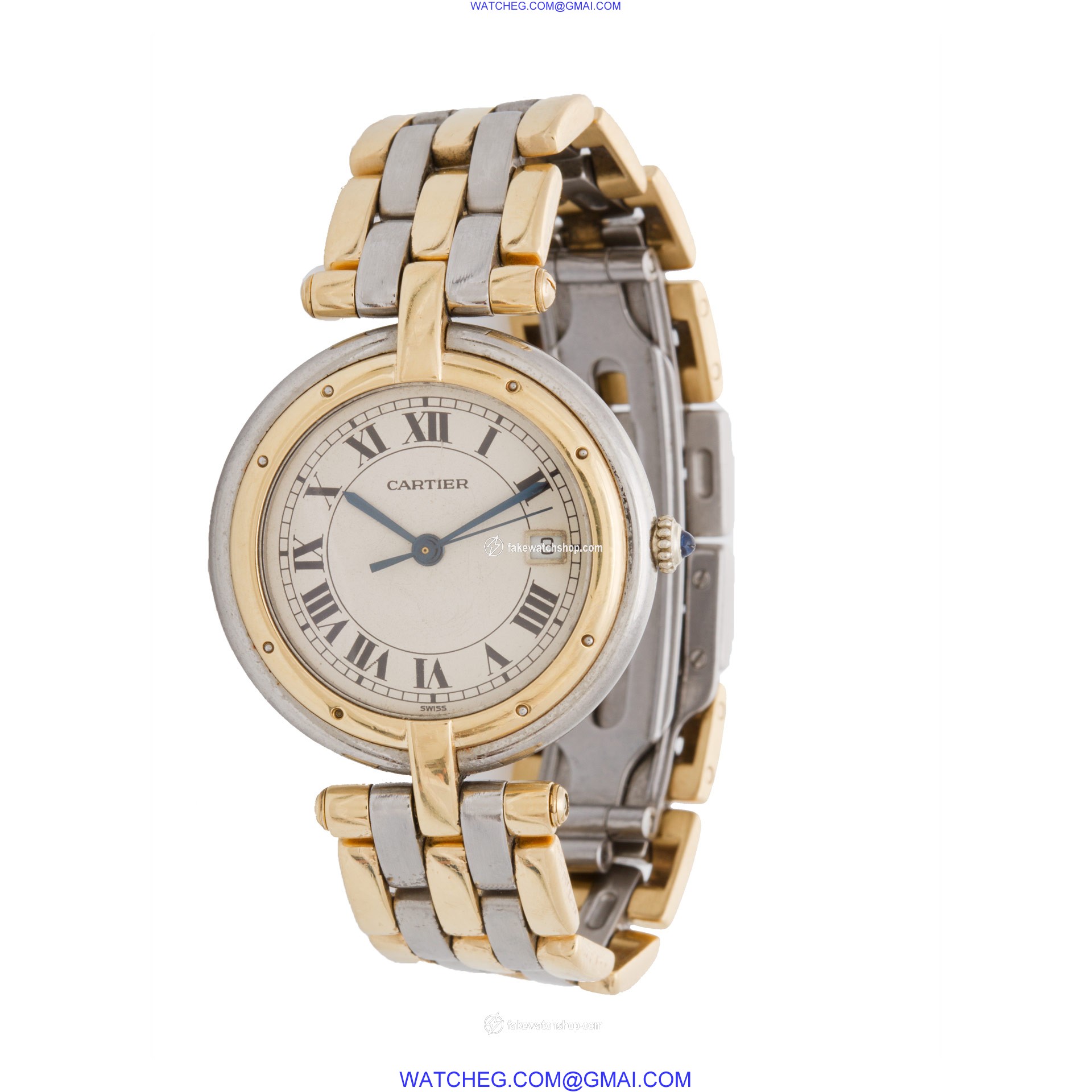 Cartier 839643226 VLC Quartz Male 18k gold & Stainless Steel 3