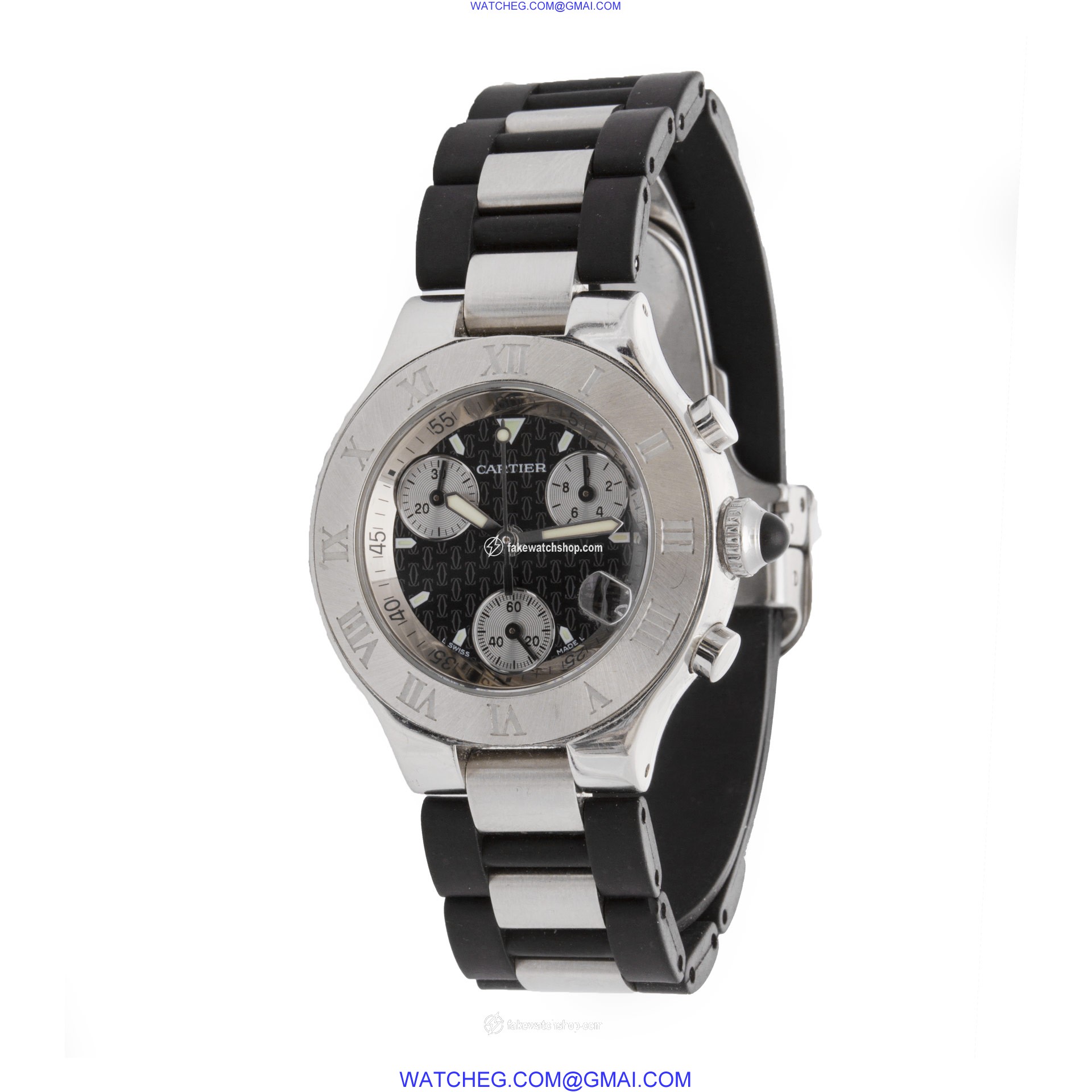 Cartier 2996 Chronoscaph Quartz Female Stainless Steel 3