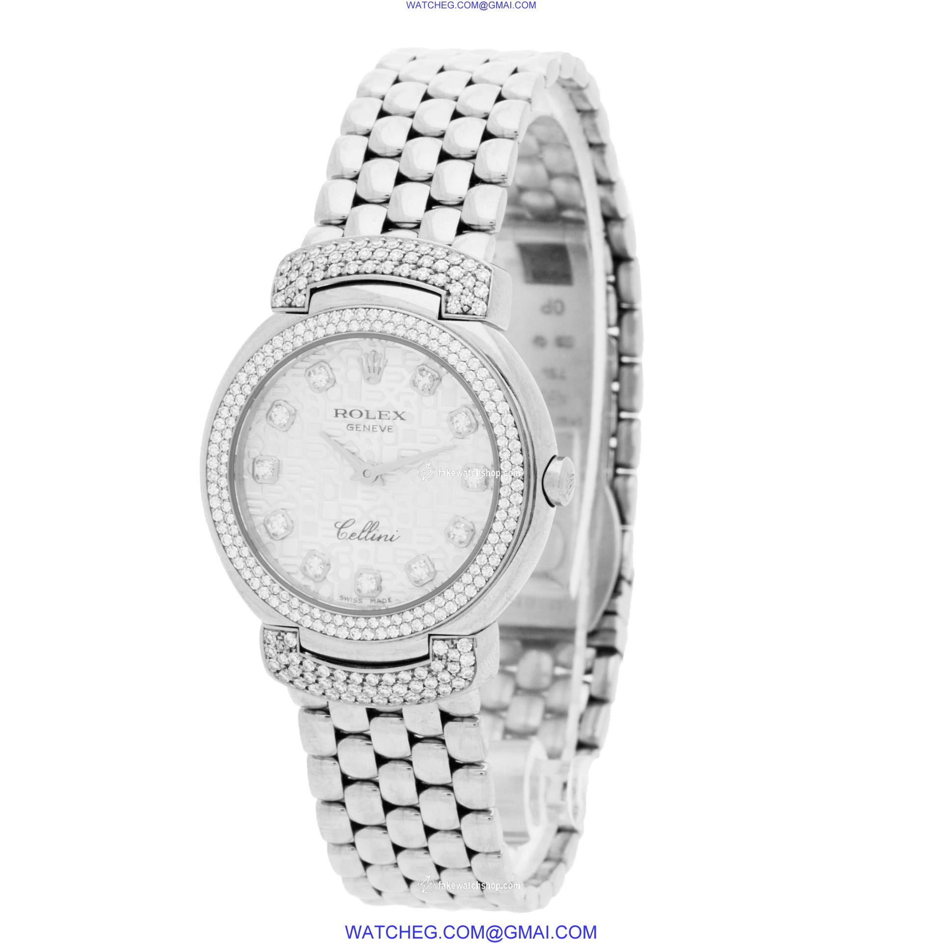 Rolex 6673 Cellini Quartz Female 18k White Gold 3
