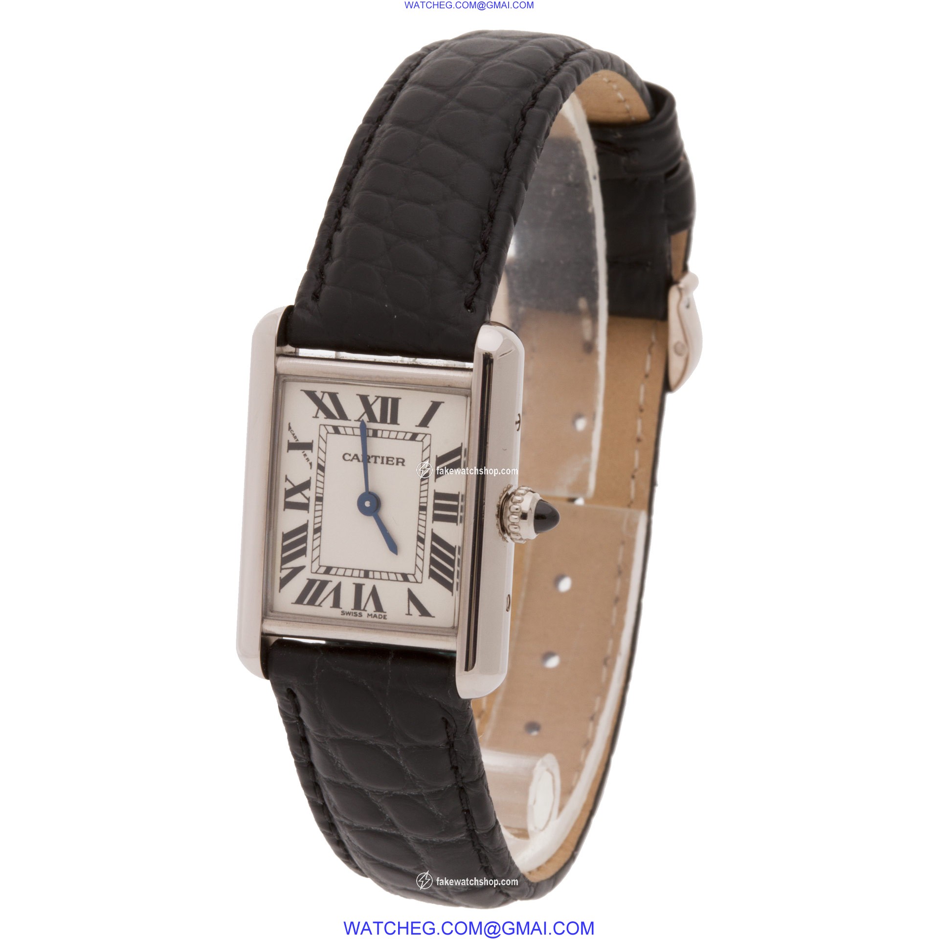 Cartier 2679 Tank Quartz Female 18k White Gold 3
