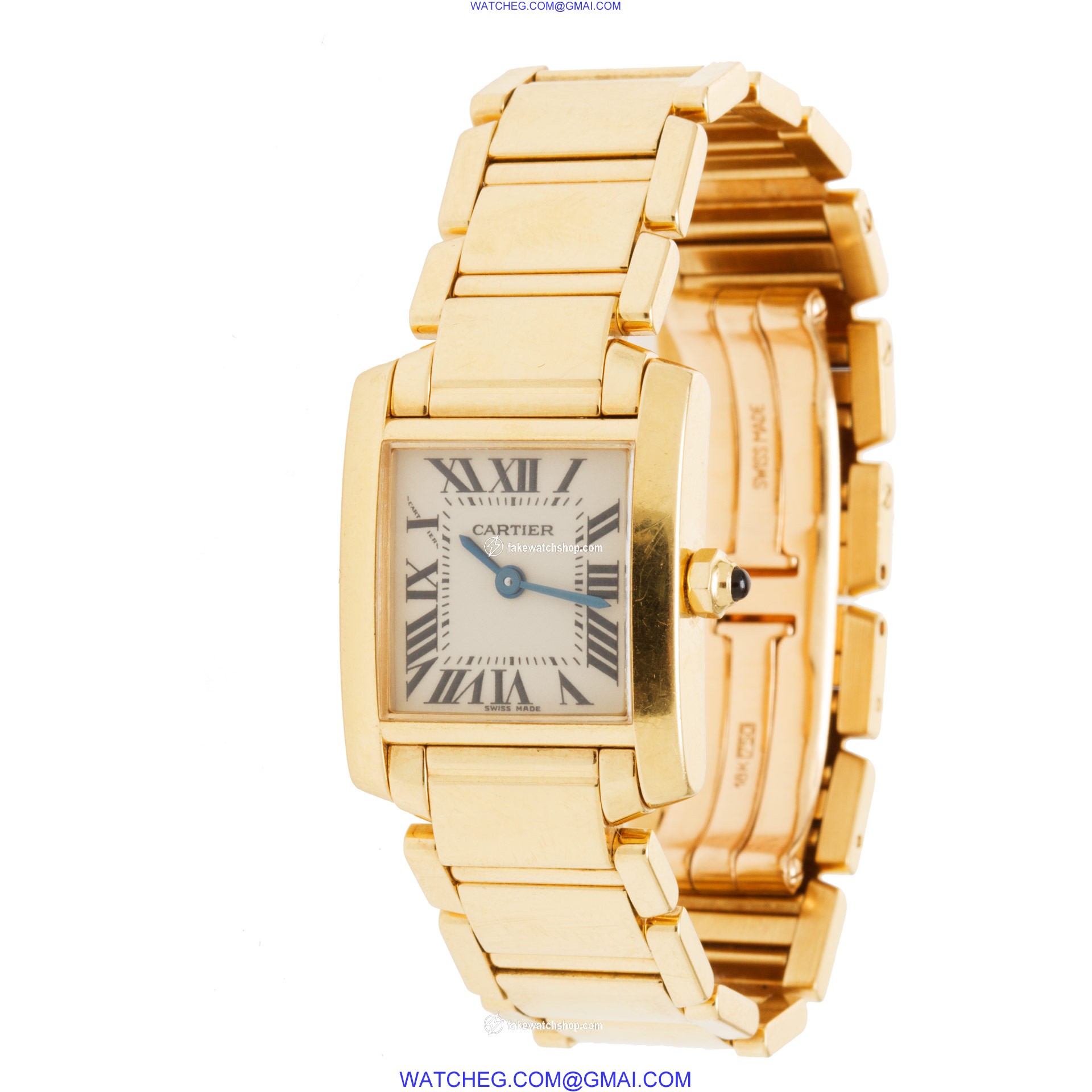 Cartier W50002N2 Tank Francaise Quartz Female 18k yellow gold 3