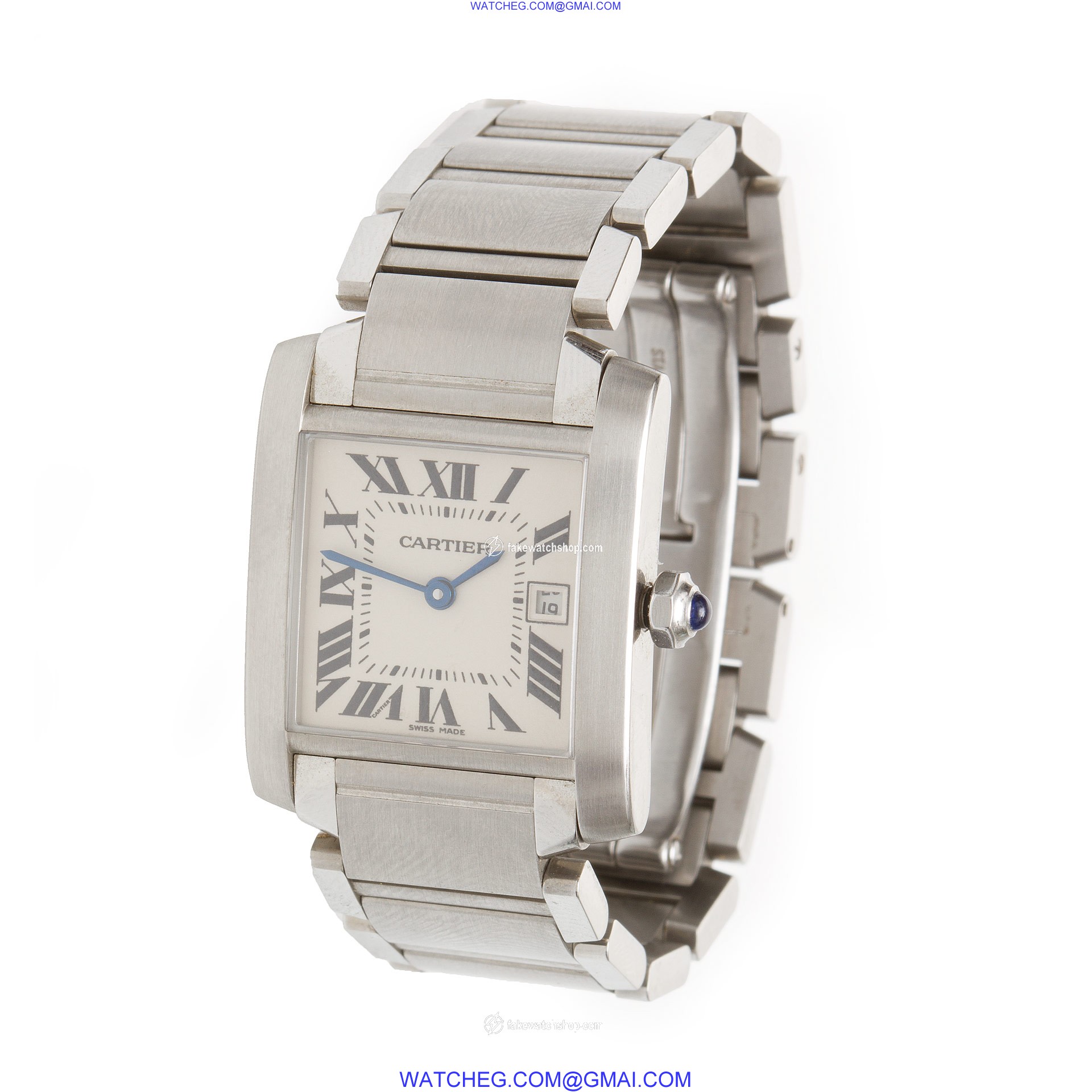 Cartier W51011Q3 Tank Francaise Quartz Unisex Stainless Steel 3