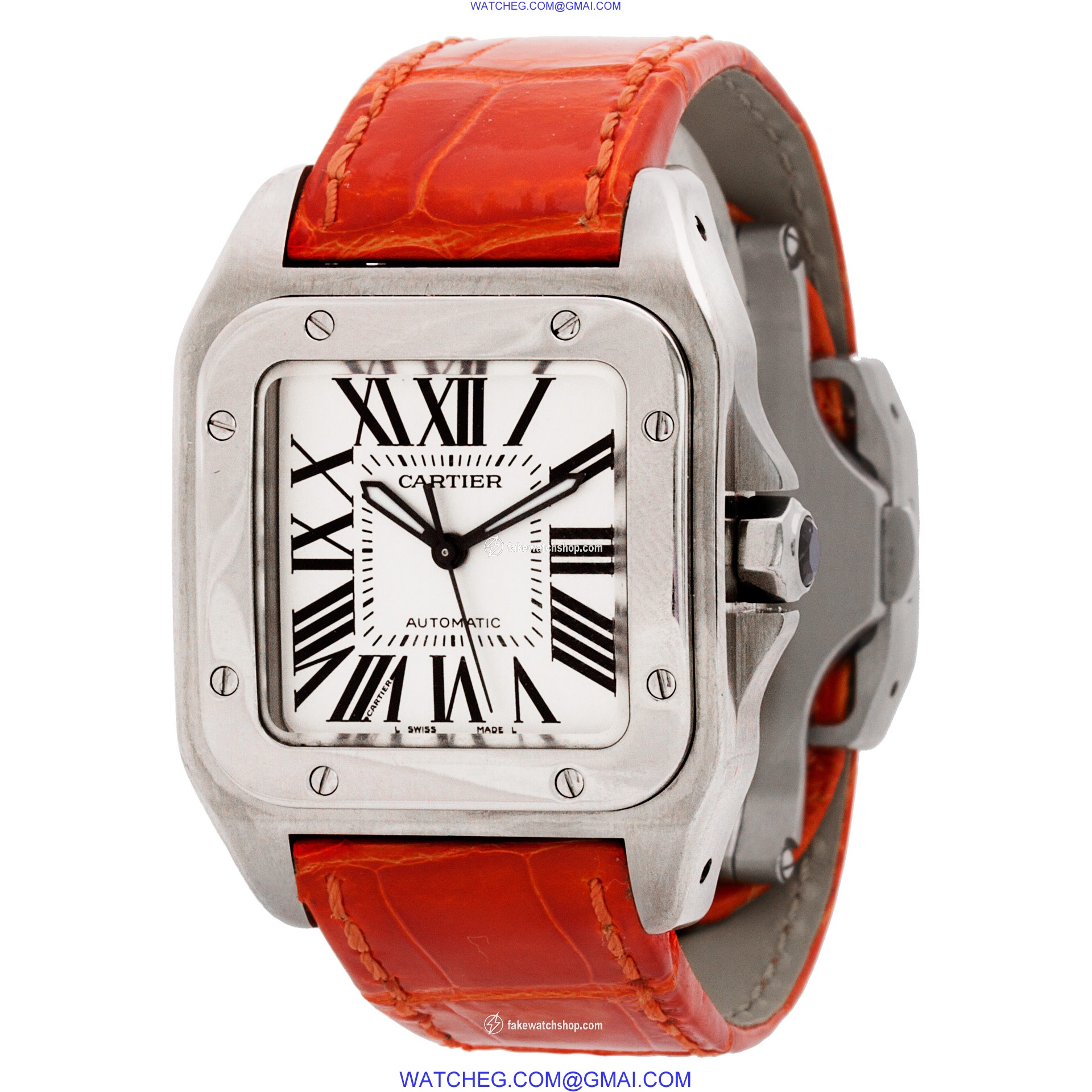 Cartier W20106X8 Santos 100 Automatic Unisex Stainless Steel 3