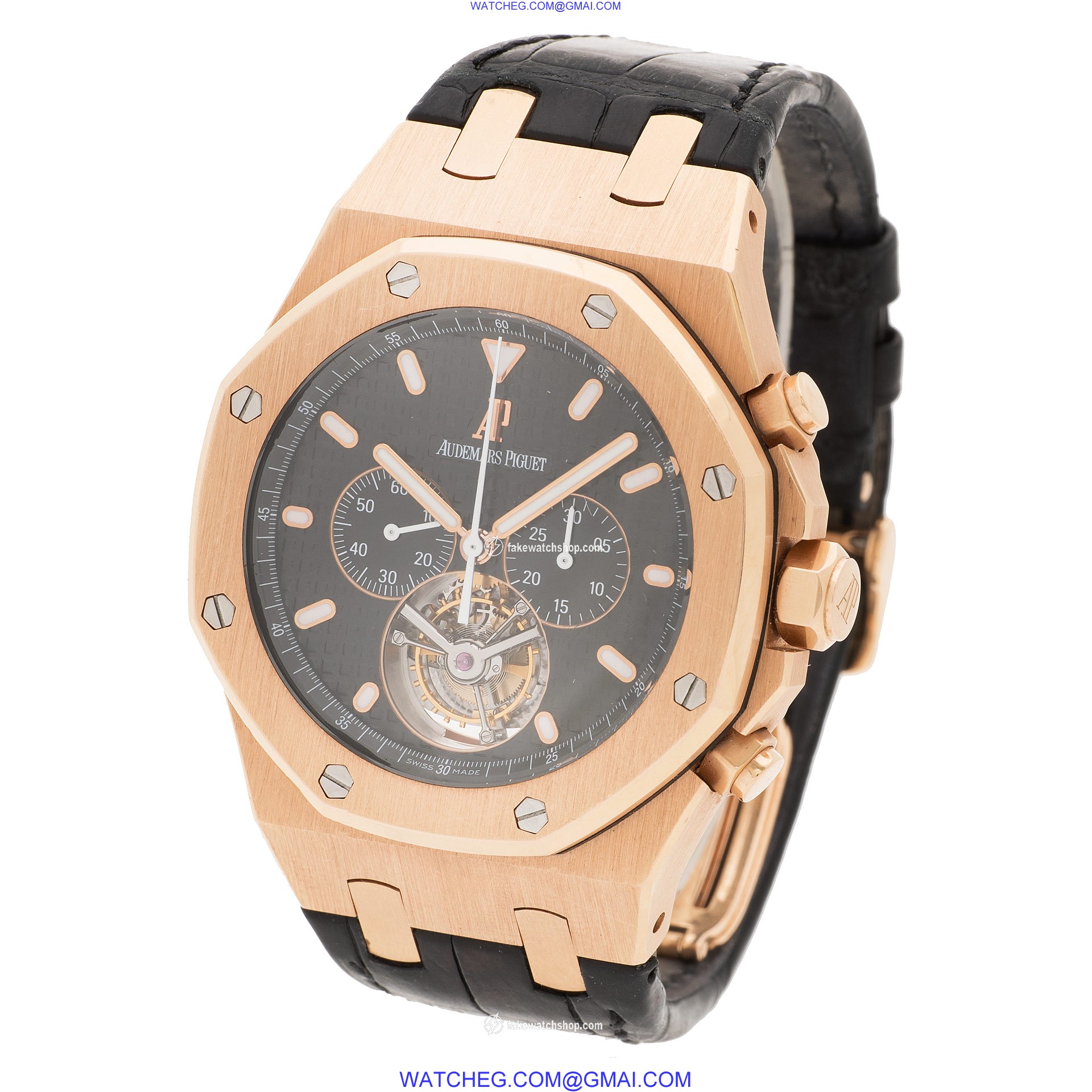 Audemars Piguet 25977OR.OO.D002CR.01 Royal Oak Tourbillon Manual Male 18k Pink Gold 3