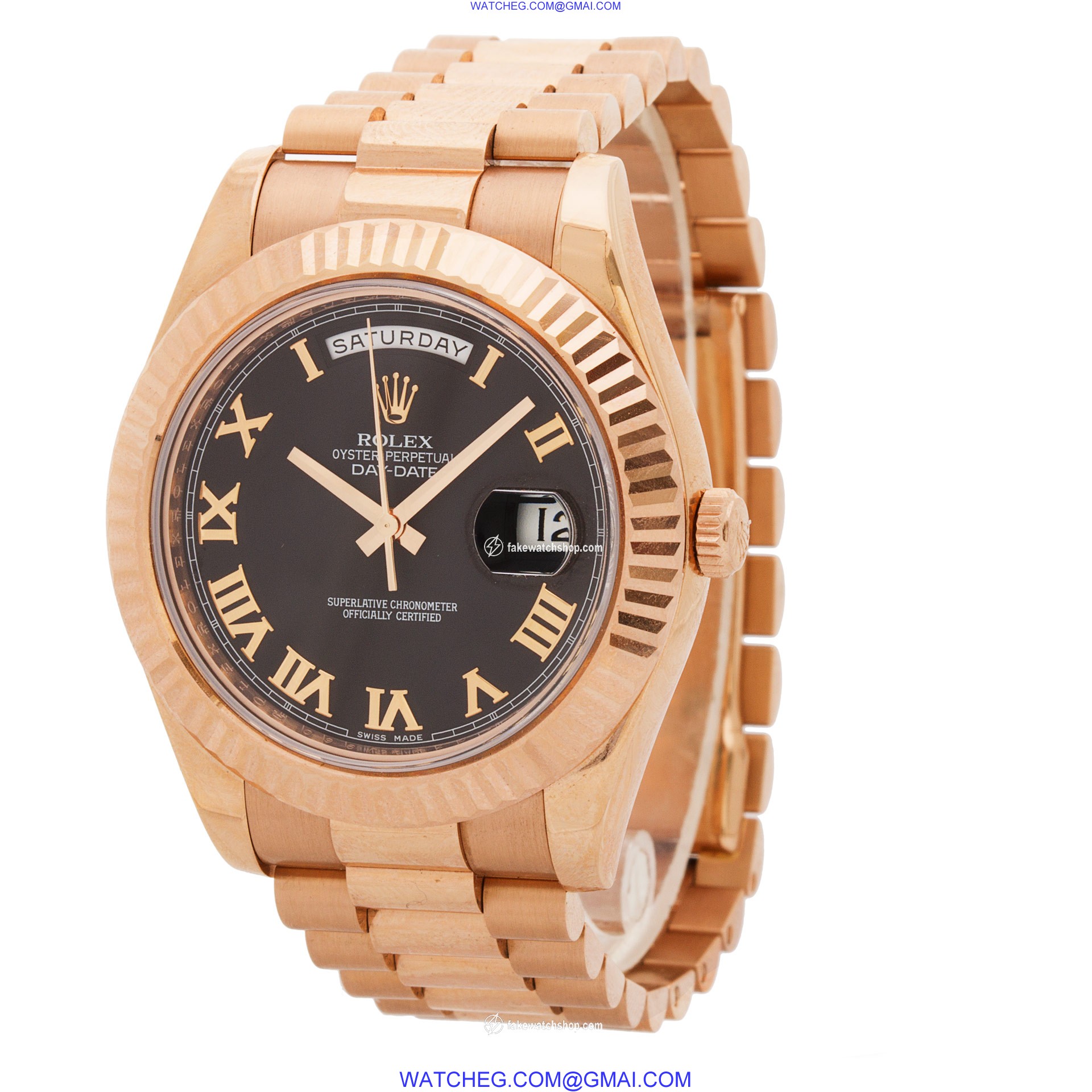 Rolex 218235 Day-Date II Automatic Male 18k rose gold 3