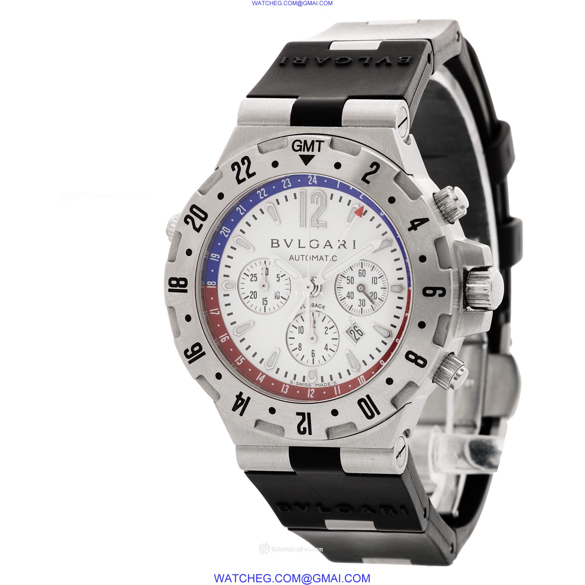 Bvlgari GMT40SFB Diagono Professional Automatic Male Stainless Steel 3