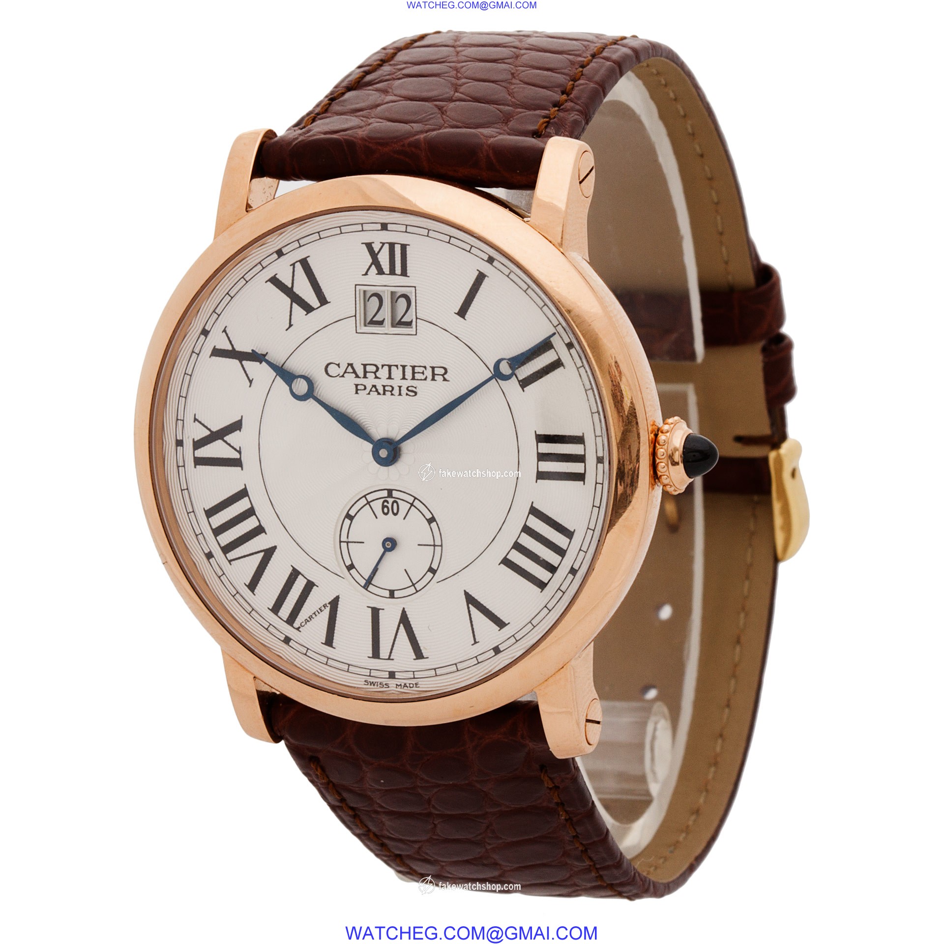 Cartier W1550251 Privee Rotonde Manual Male 18k rose gold 3
