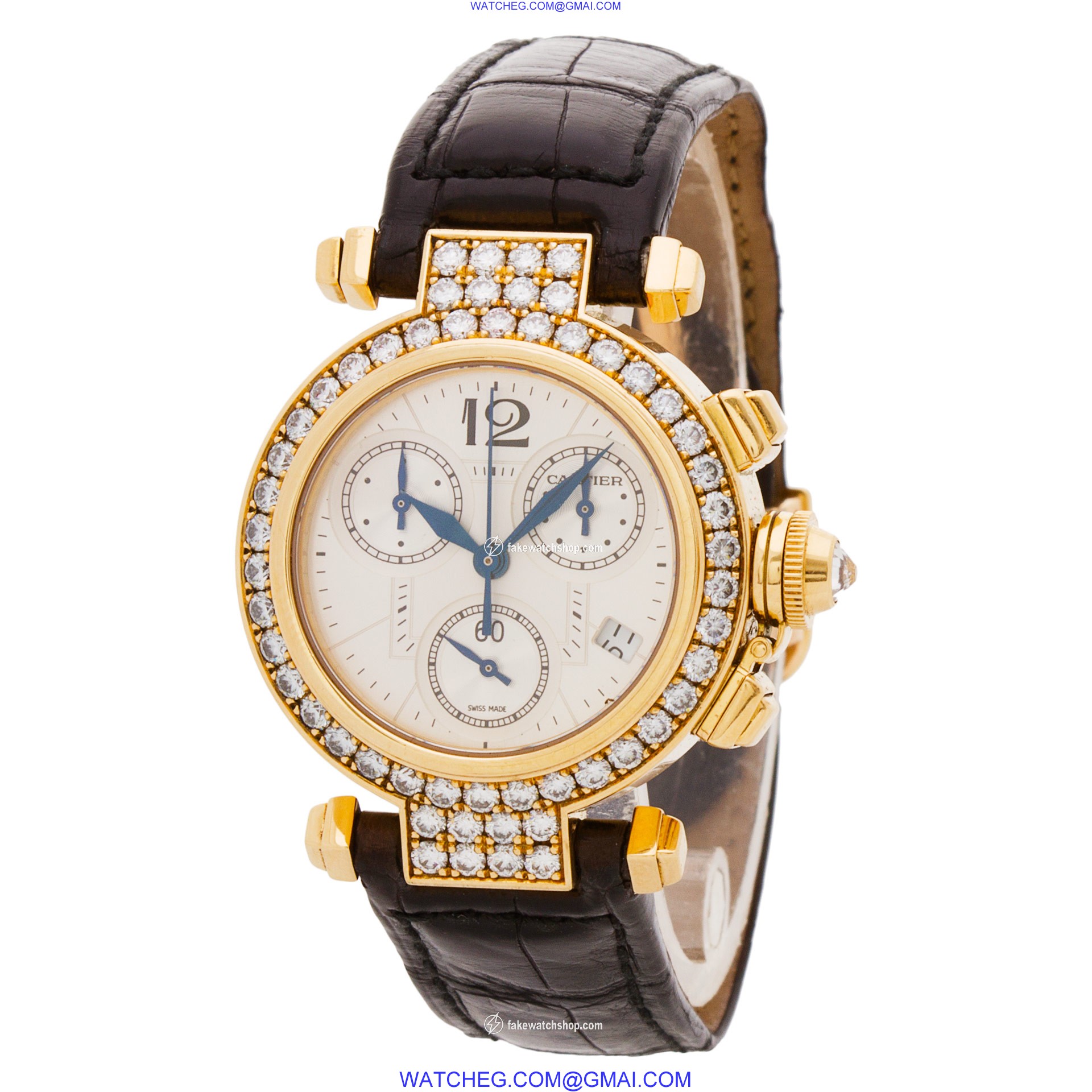 Cartier Cartier 2268 Pasha Chronograph Quartz Female 18k Yellow Gold 3