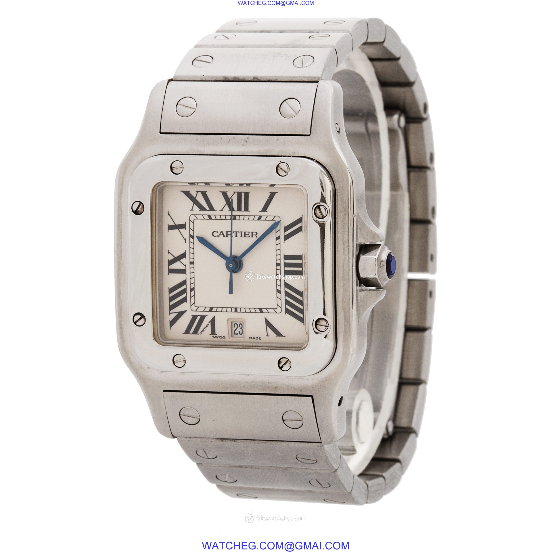 Cartier 1564 Santos Quartz Unisex Stainless Steel 3