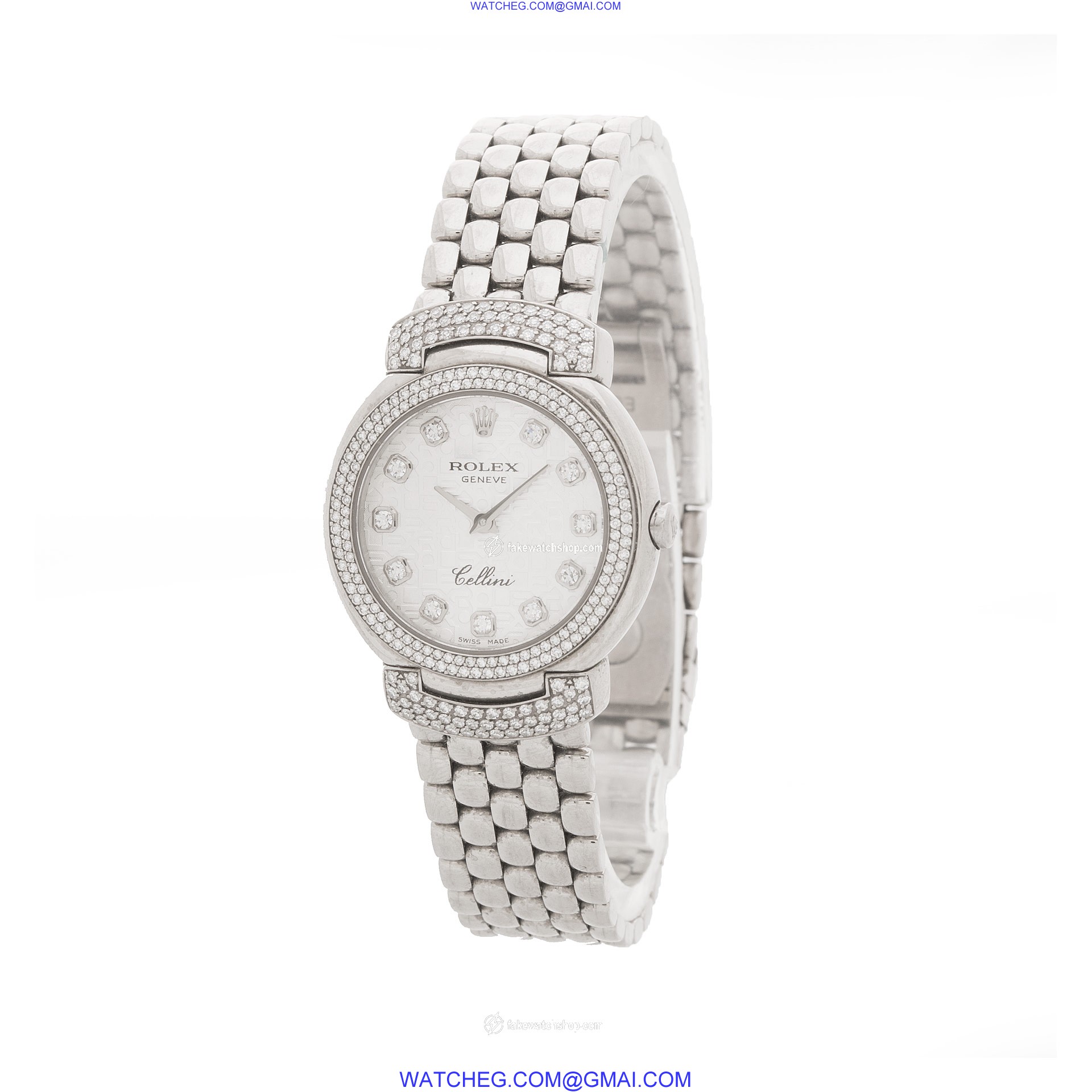 Rolex 6673 Cellini Quartz Female 18k White Gold 3
