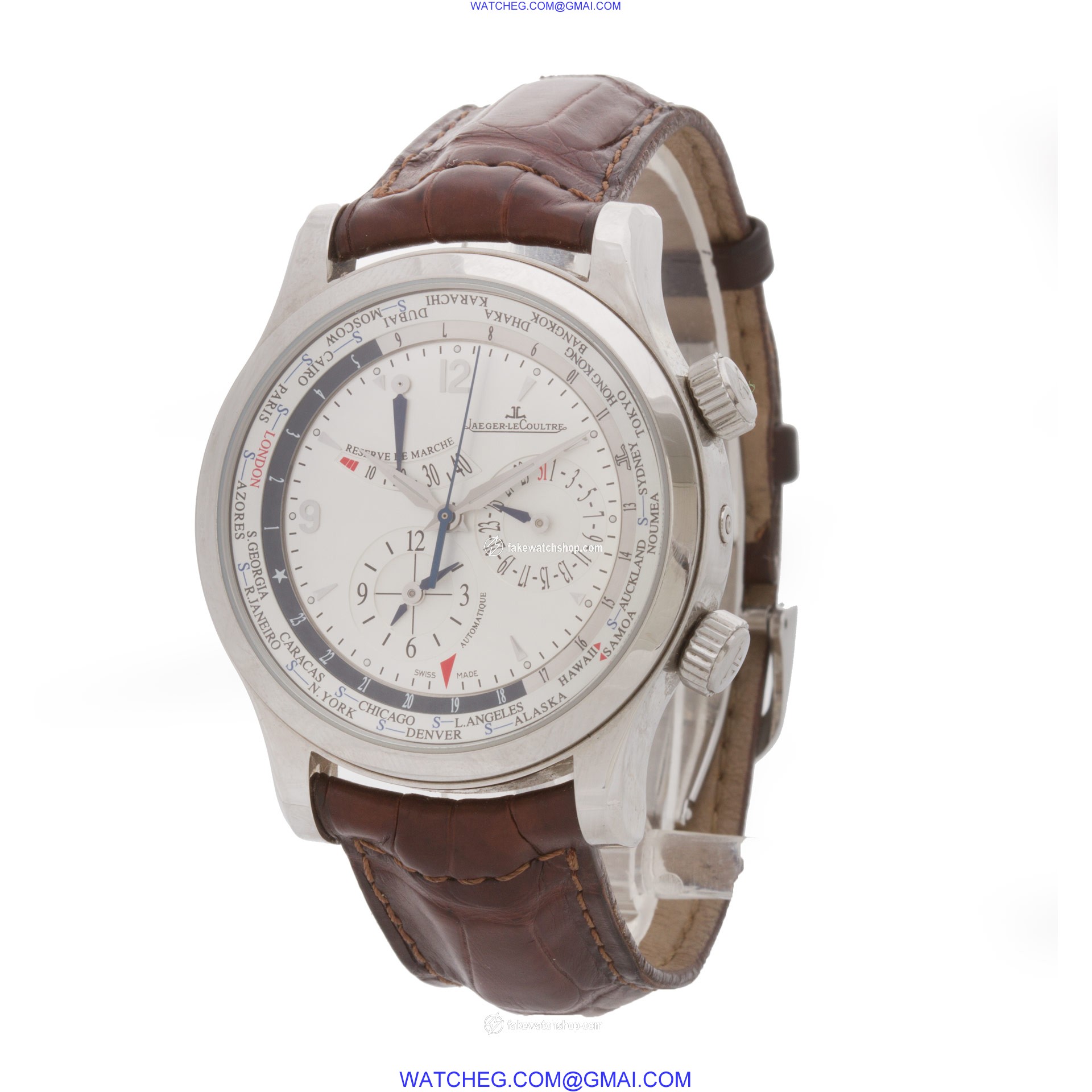 Jaeger LeCoultre Q1528420 Master World Geographic Automatic Male Stainless Steel 3