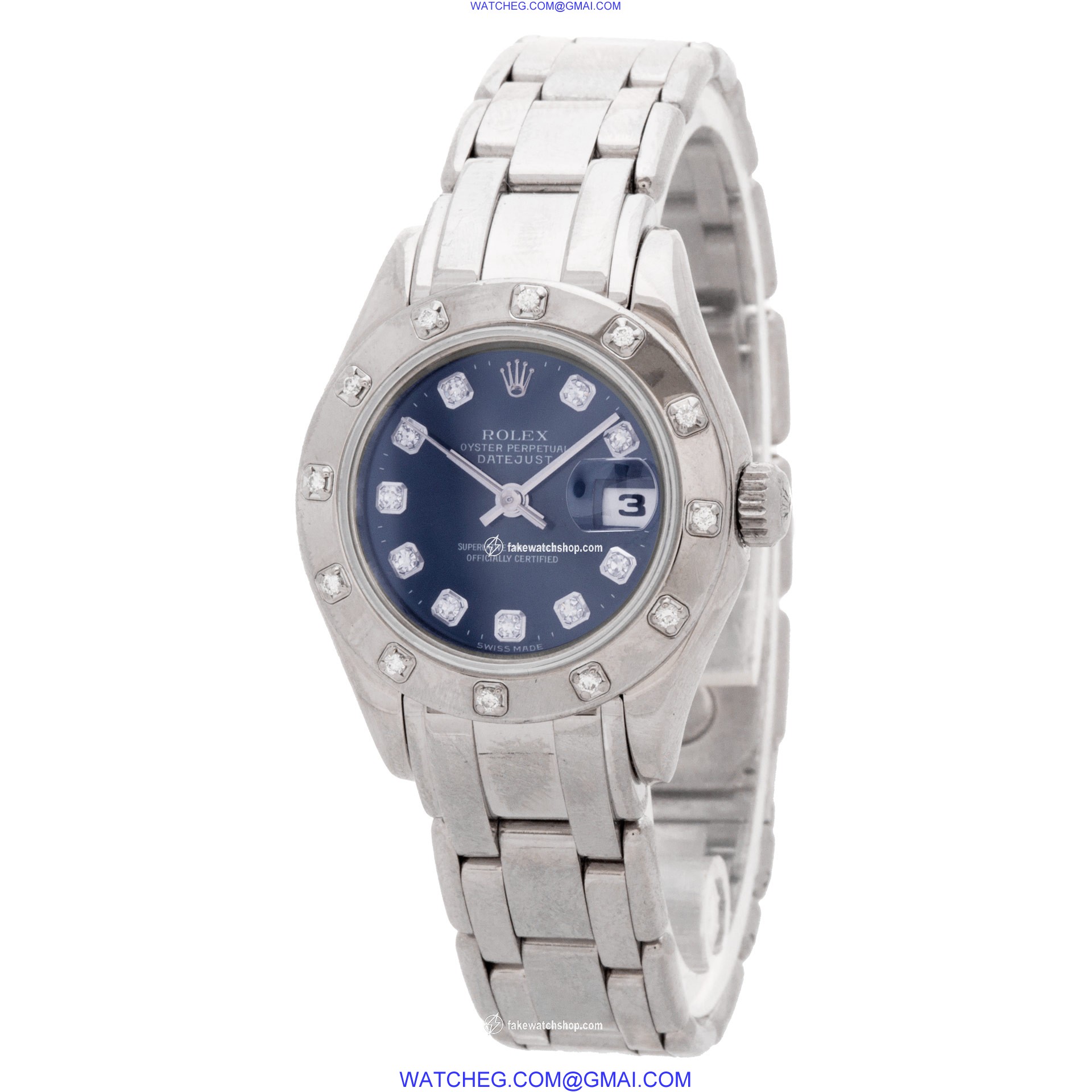 Rolex 63919 Pearlmaster Automatic Female 18k White Gold 3