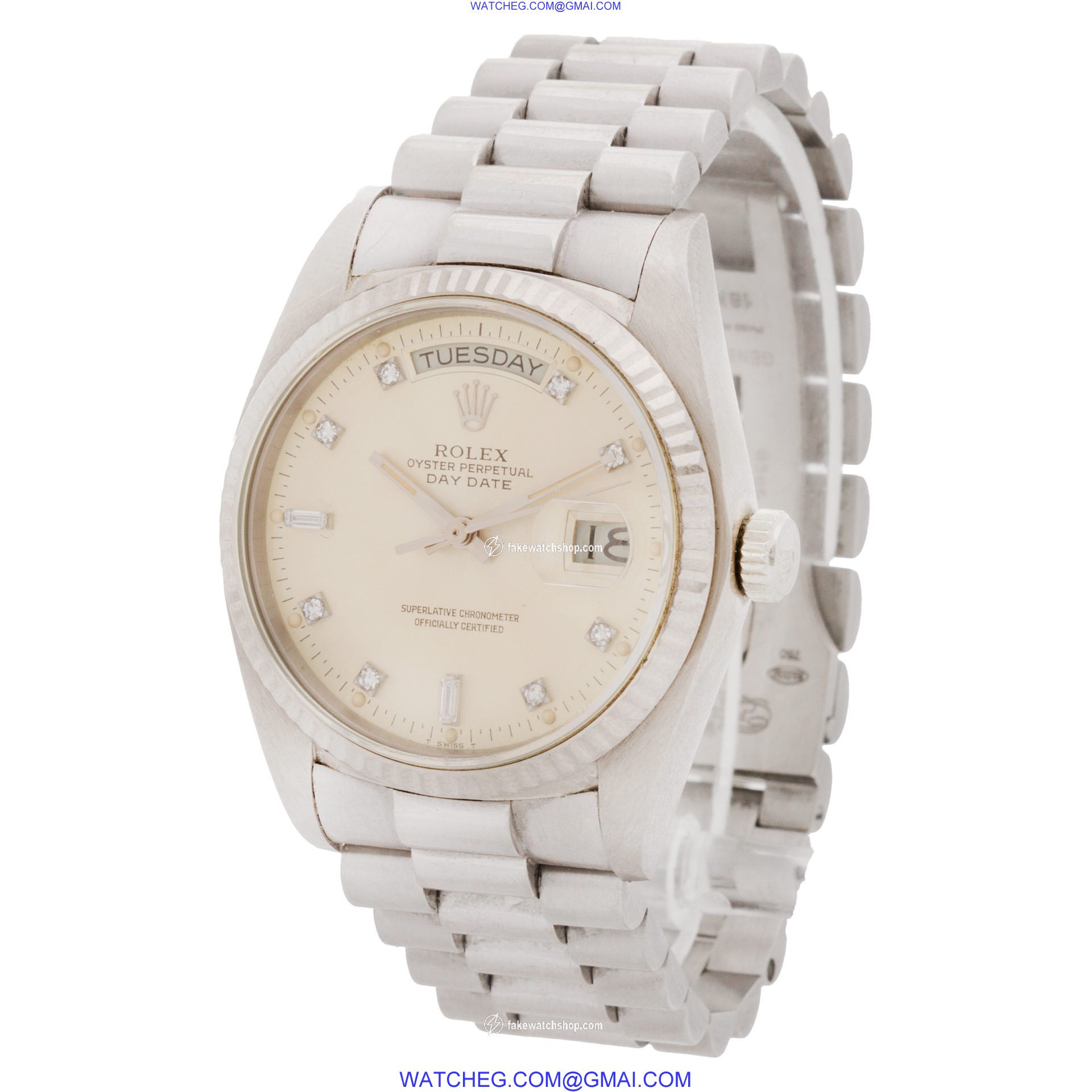 Rolex 18039 Day-Date Automatic Male 18k White Gold 3