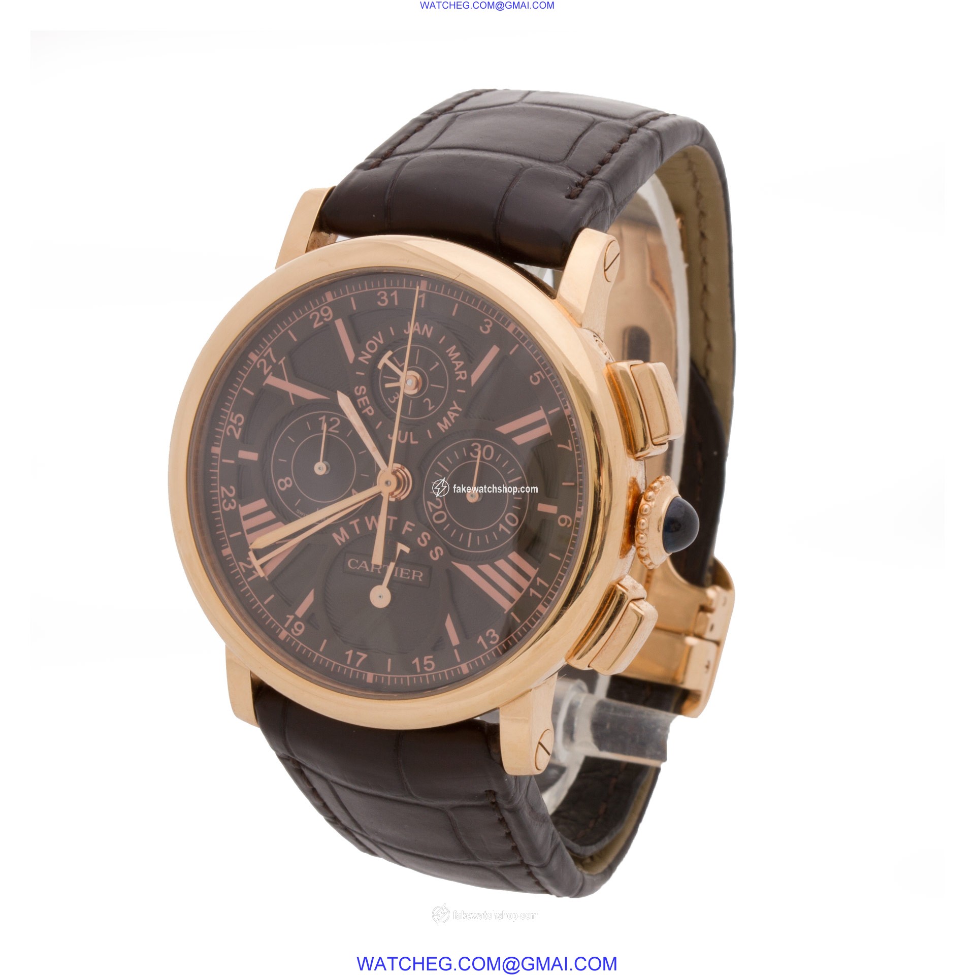 Cartier  W1556225 Rotonde Automatic Male 18k rose gold 3