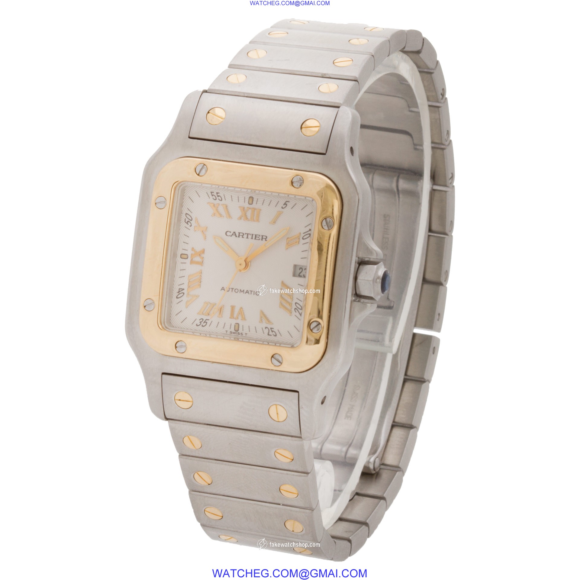Cartier 2319 Santos Automatic Male 18k gold & Stainless Steel 3
