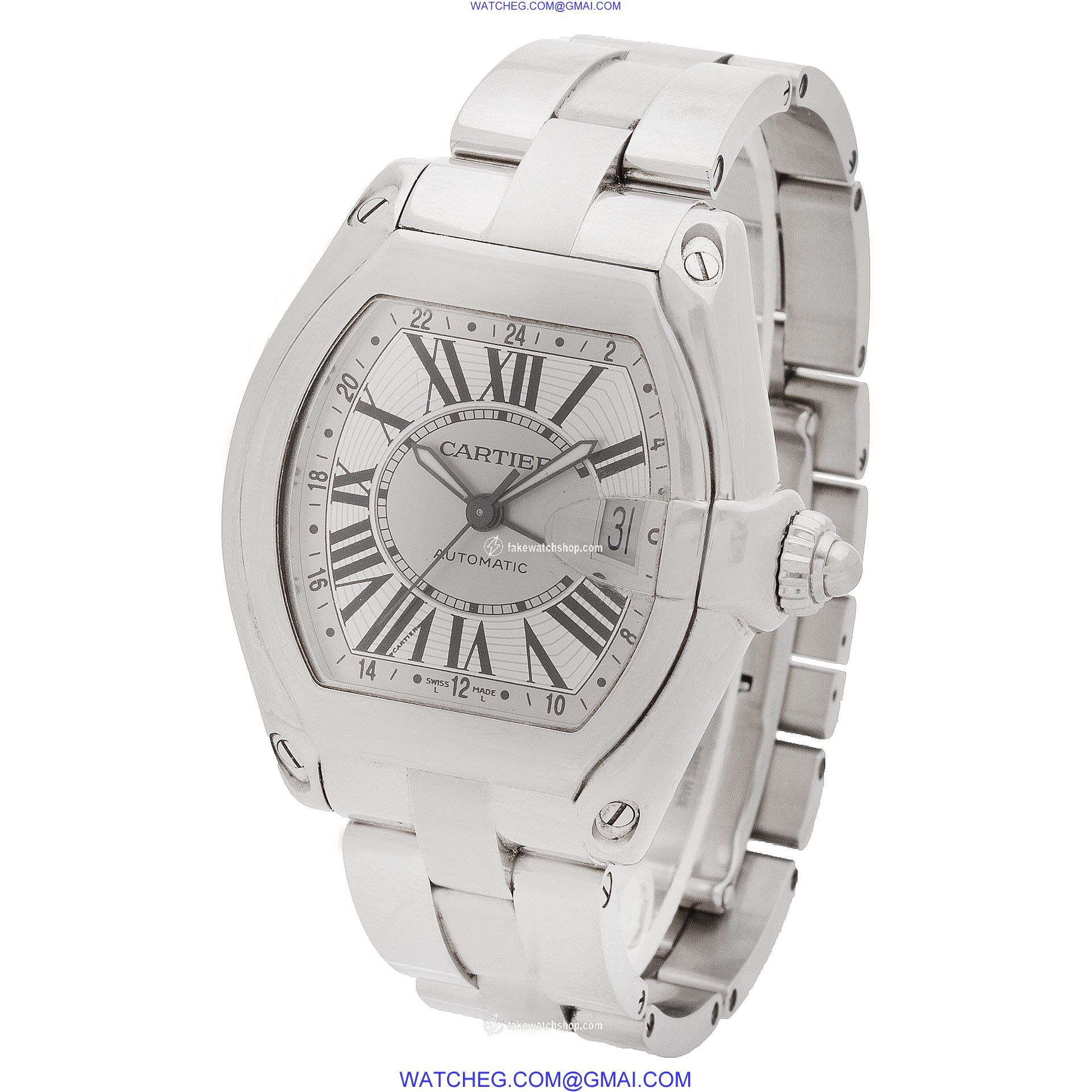 Cartier w62032x6 Roadster Automatic Unisex Stainless Steel 3