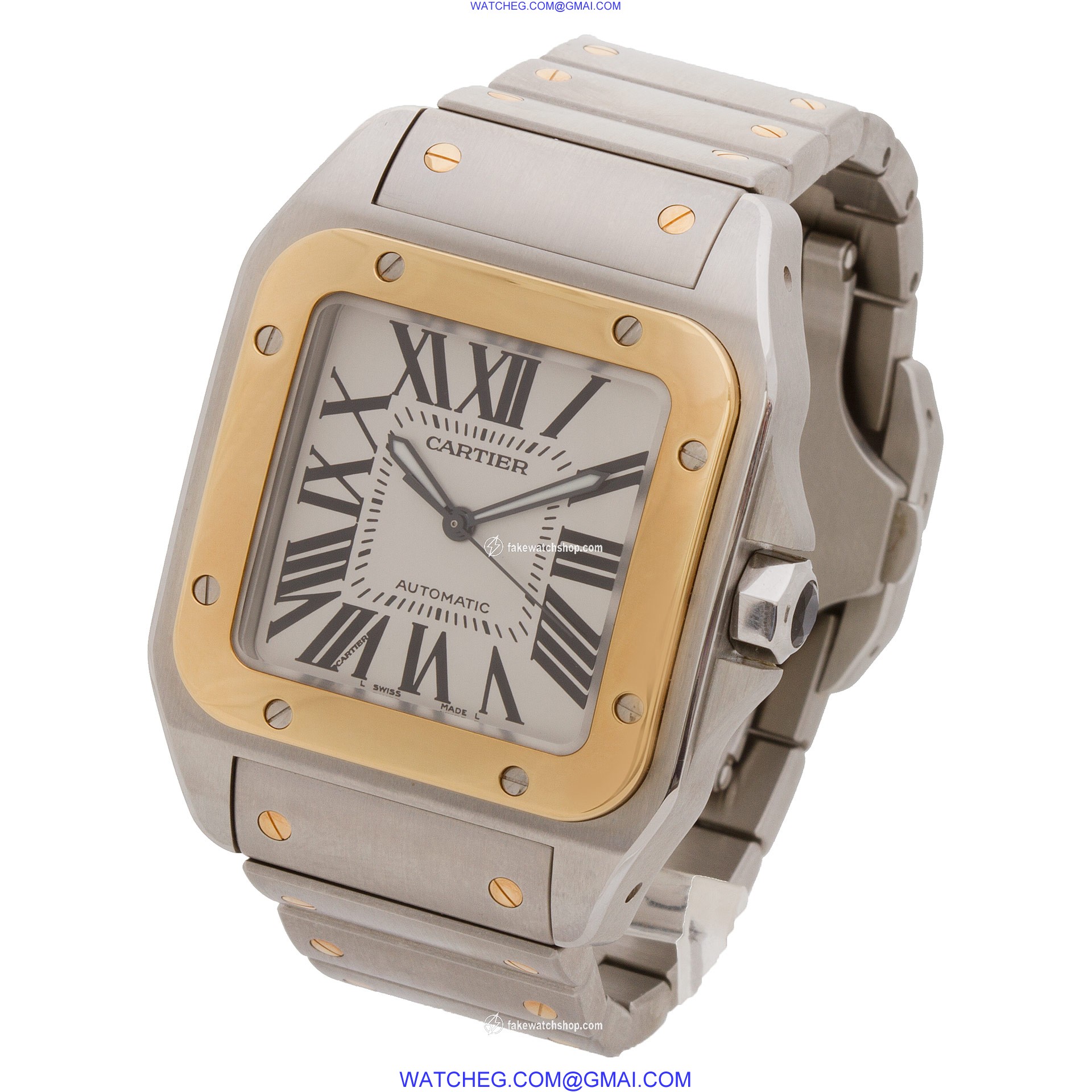 Cartier W200728G Santos 100 Automatic Male Stainless Steel 3