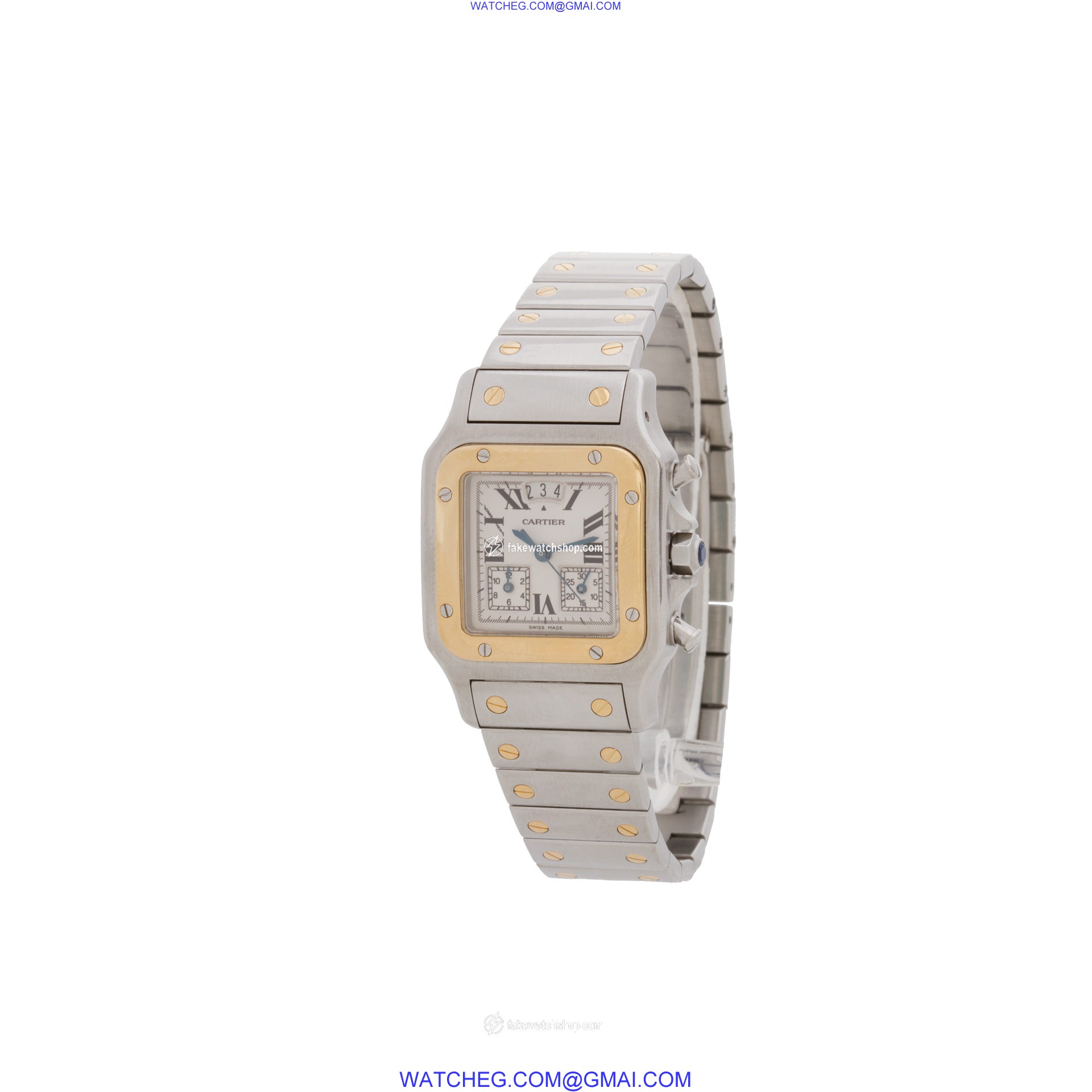 Cartier 2425 Santos Quartz Male Stainless Steel 3
