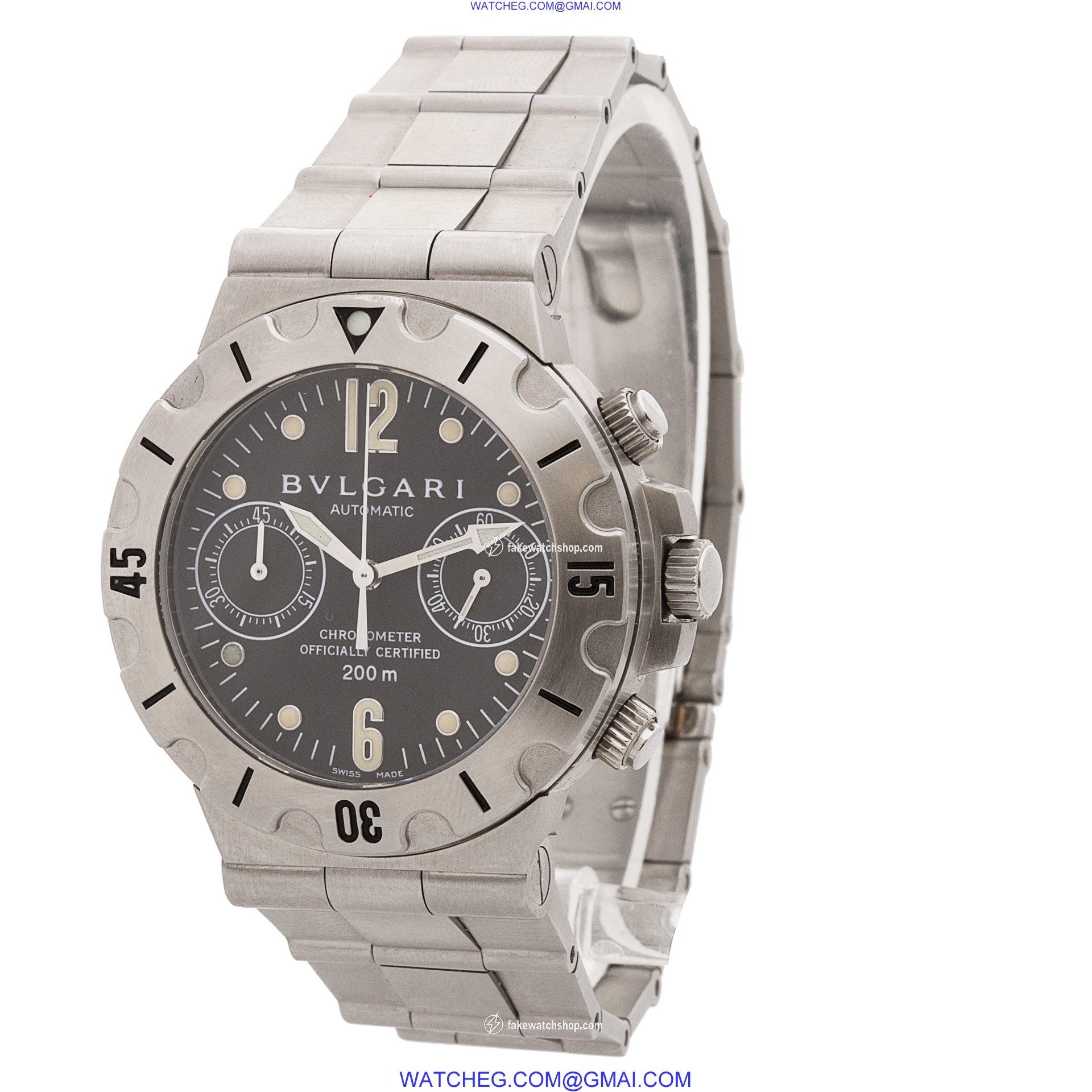 Bvlgari scb 38 s Diagono Automatic Male Stainless Steel 3